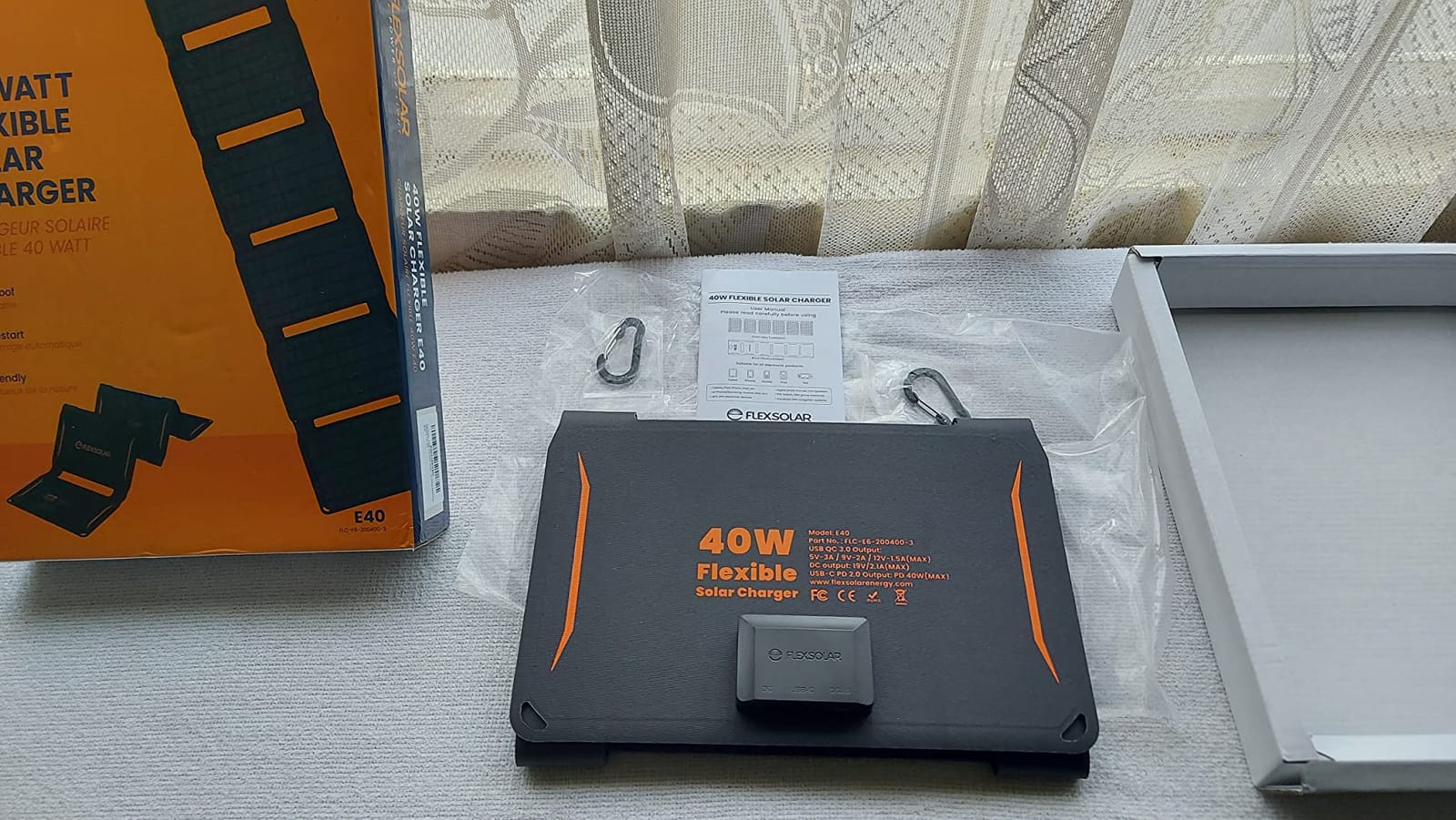 FlexSolar 40W Foldable Solar Panel Charger, USB-C USB-A & DC Outputs customer photo 2