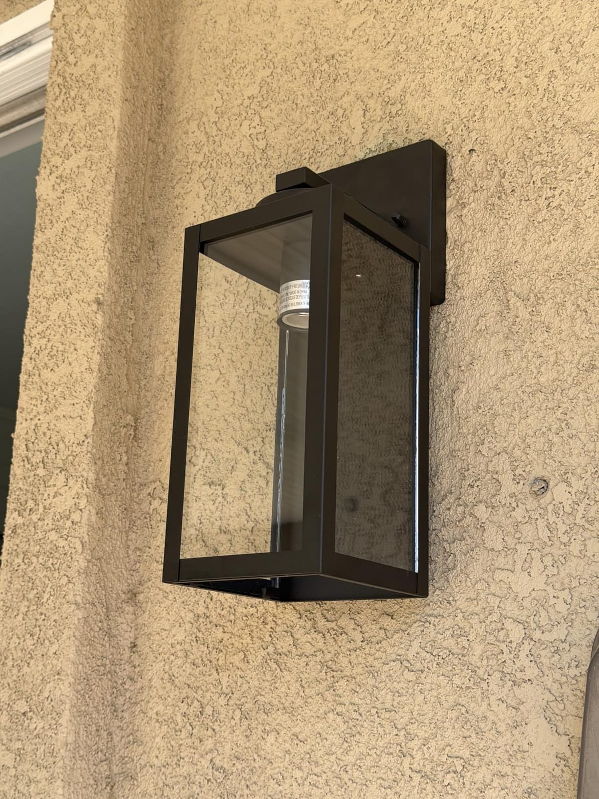 BesLowe Outdoor Wall Light Fixtures, Modern Black Exterior Wall Lanterns | Waterproof Metal Construction, Rust-resistant, Quick & Easy Installation, Clear Glass Shades & Standard E26 Socket customer photo 1