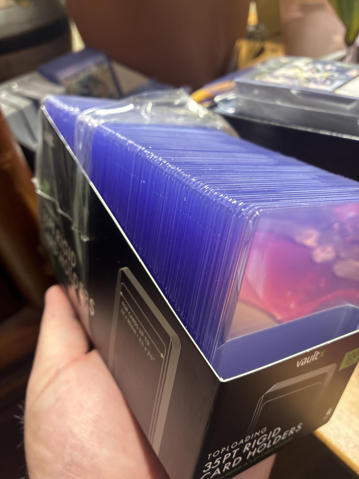 Vault X Semi Rigid Card Holders (50 Pack) Hard PVC Sleeves customer photo 1