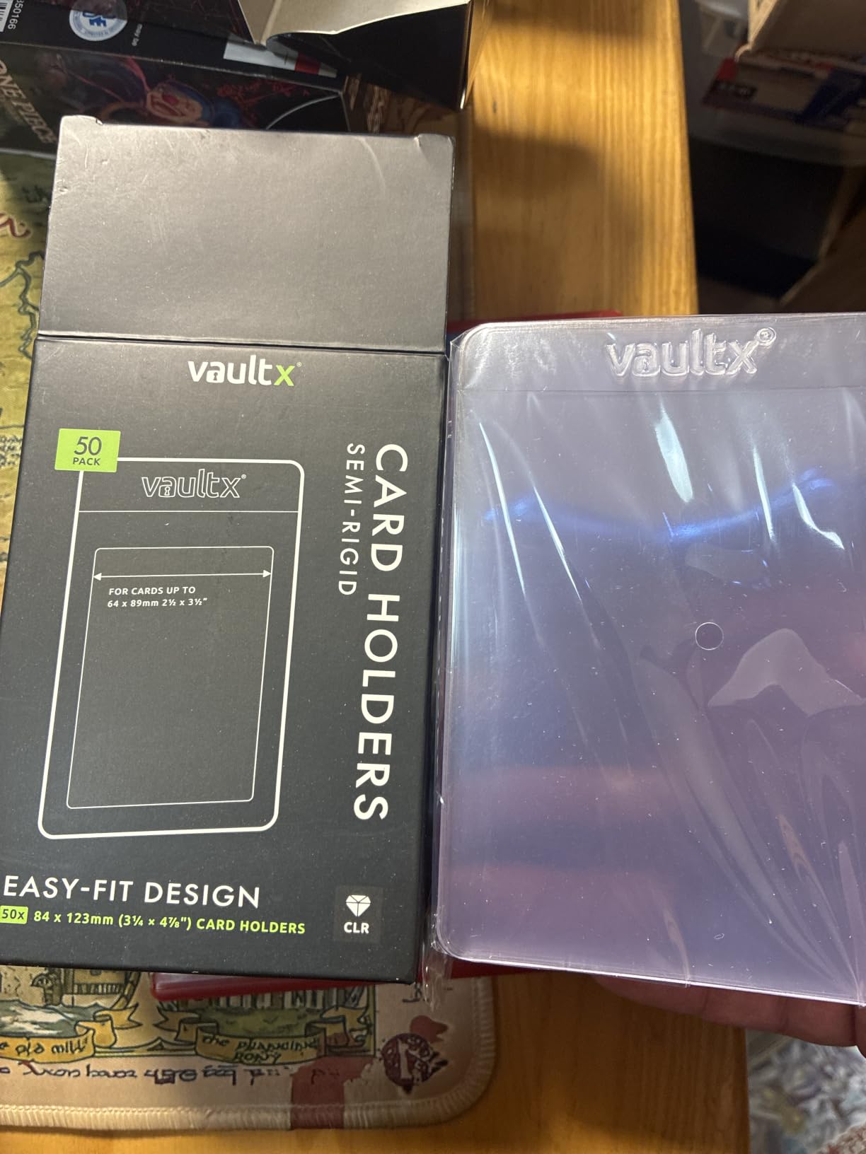 Vault X Semi Rigid Card Holders (50 Pack) Hard PVC Sleeves customer photo 2