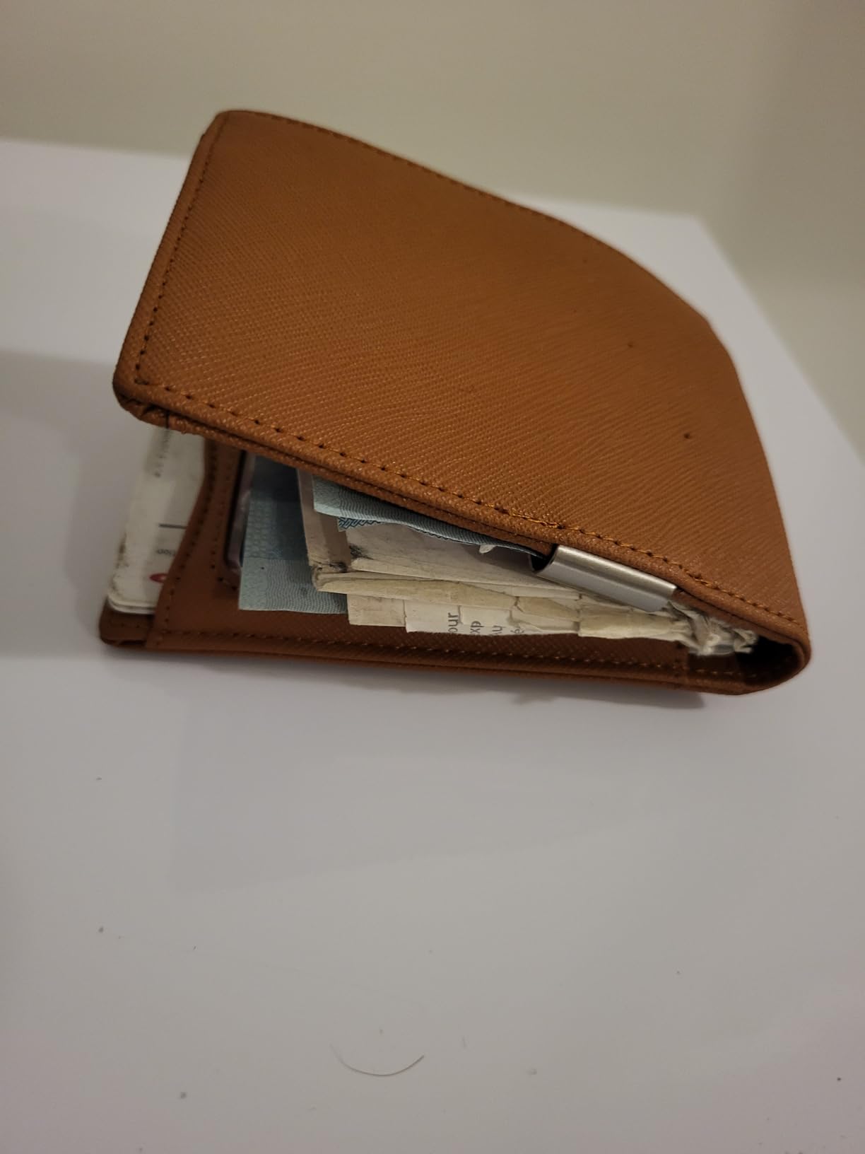 RUNBOX Slim Wallet for Men - RFID Blocking Leather Bifold with Money Clip | Minimalist Front Pocket Wallet Holds 11 Cards,Slim Thin Design,RFID Blocking Protection, Practical Birthday Gifts for Men customer photo 2