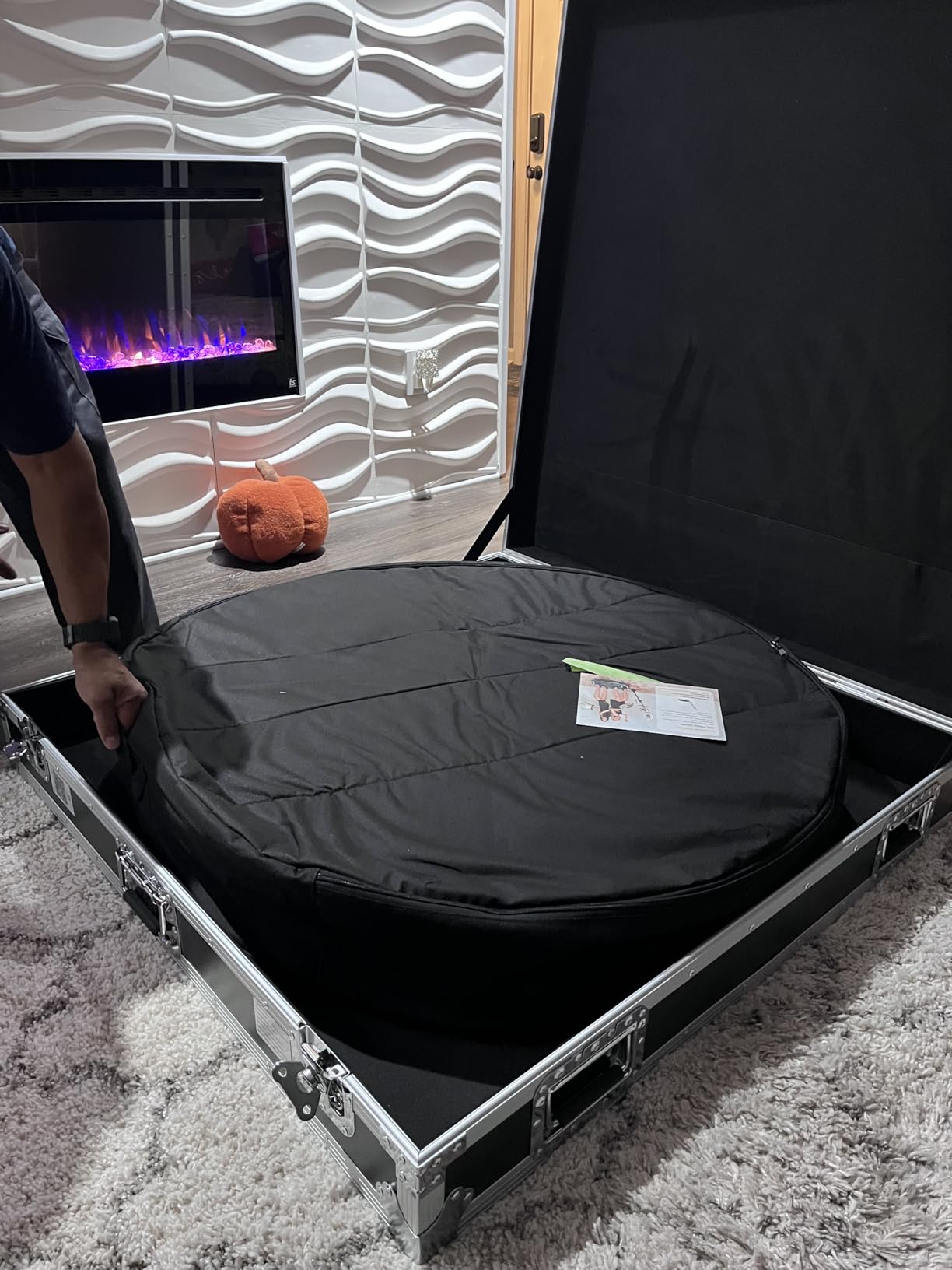 MWE 360 Photo Booth Machine for Parties with Flight Case,Logo Customization customer photo 1