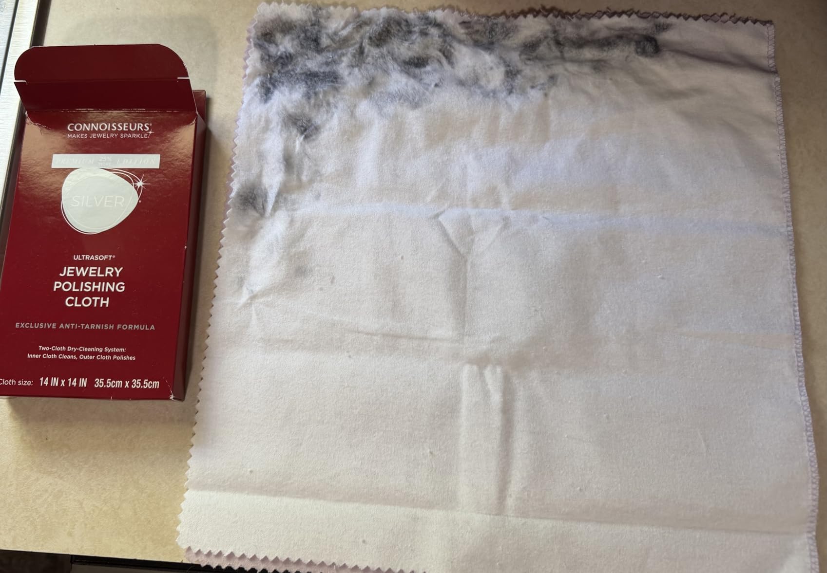 CONNOISSEURS - Extra Large Polishing Cloth - 14x14 Inches customer photo 1