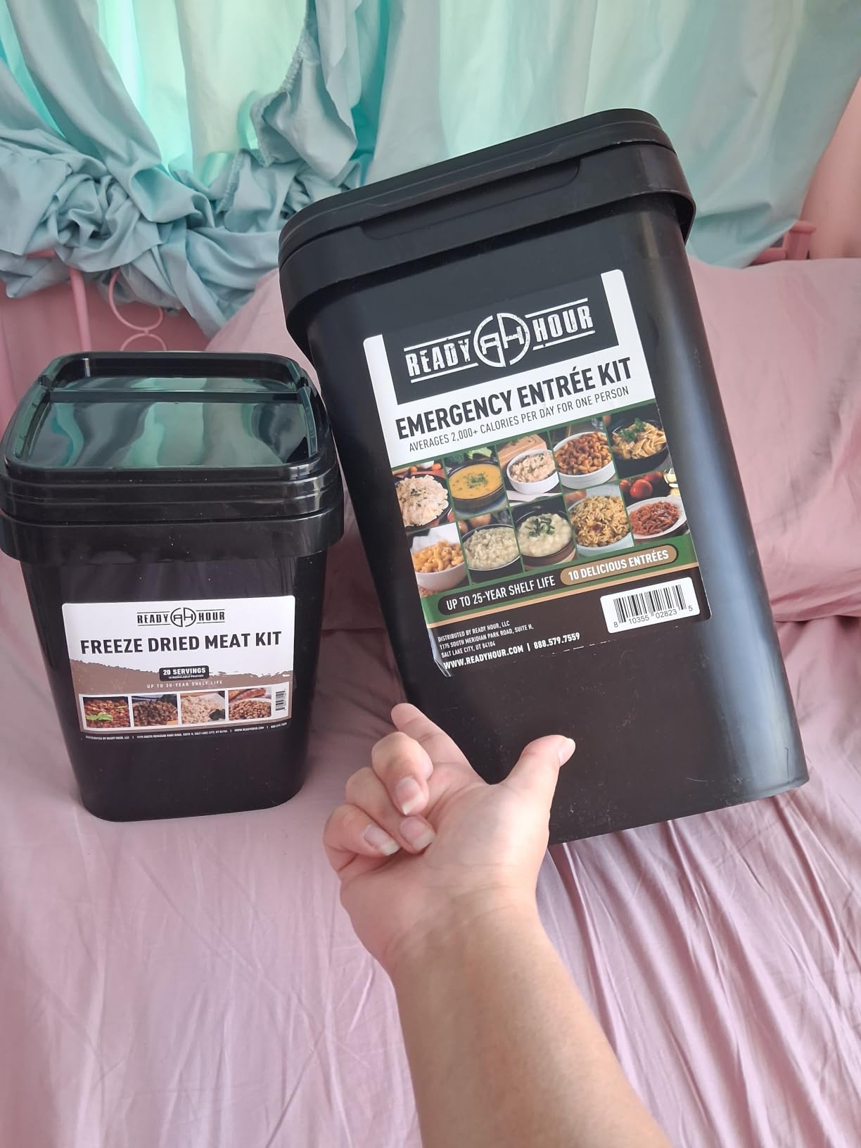 Ready Hour 120 Serving Entree Bucket-Freeze Dried Emergency Food Supply-Survival Meals with Long Shelf Life-Prepper Essentials for Disaster, Camping, Hiking, or Outdoor Use customer photo 2