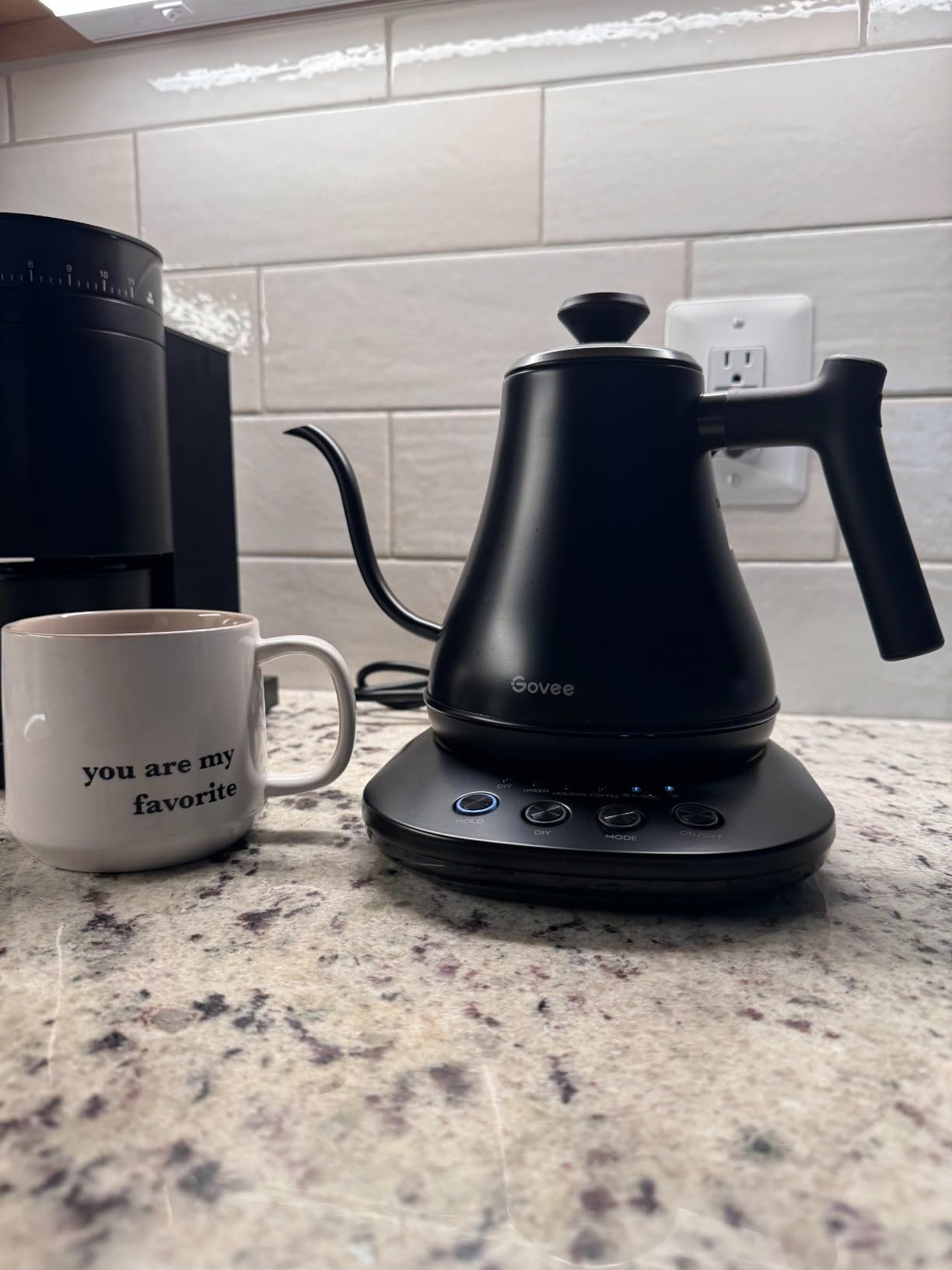 Govee Smart Electric Kettle, WiFi Variable Temperature Gooseneck Tea Kettle customer photo 1