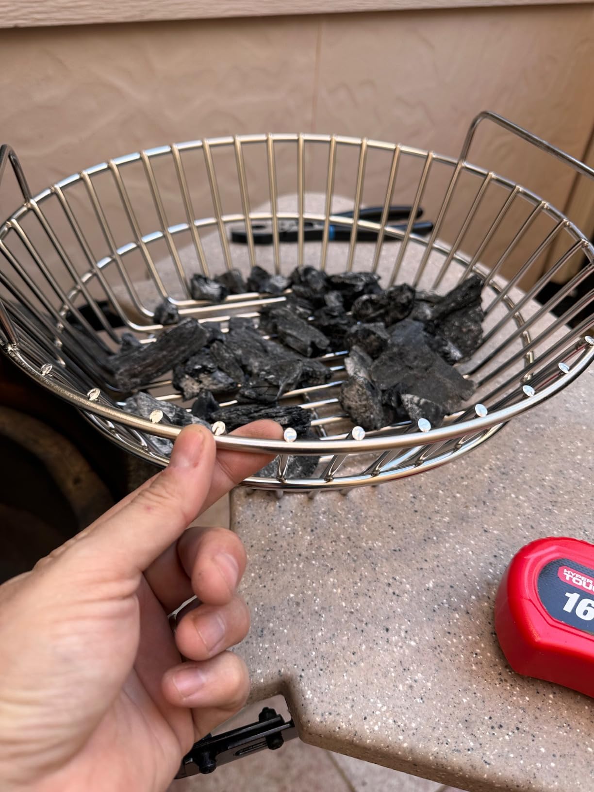Charcoal Basket, Grill Ash Basket for Big Green Egg Large, 14 Inches Stainless Steel Ash Basket customer photo 2