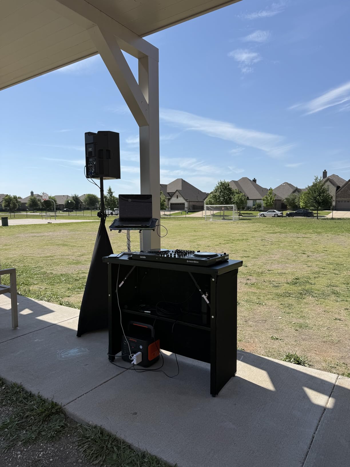 GoBar PRO Commercial Grade Portable Bar Table - Mobile Bartender Station for Events - Includes Black Skirt and Carry Case - Standard or LED customer photo 1