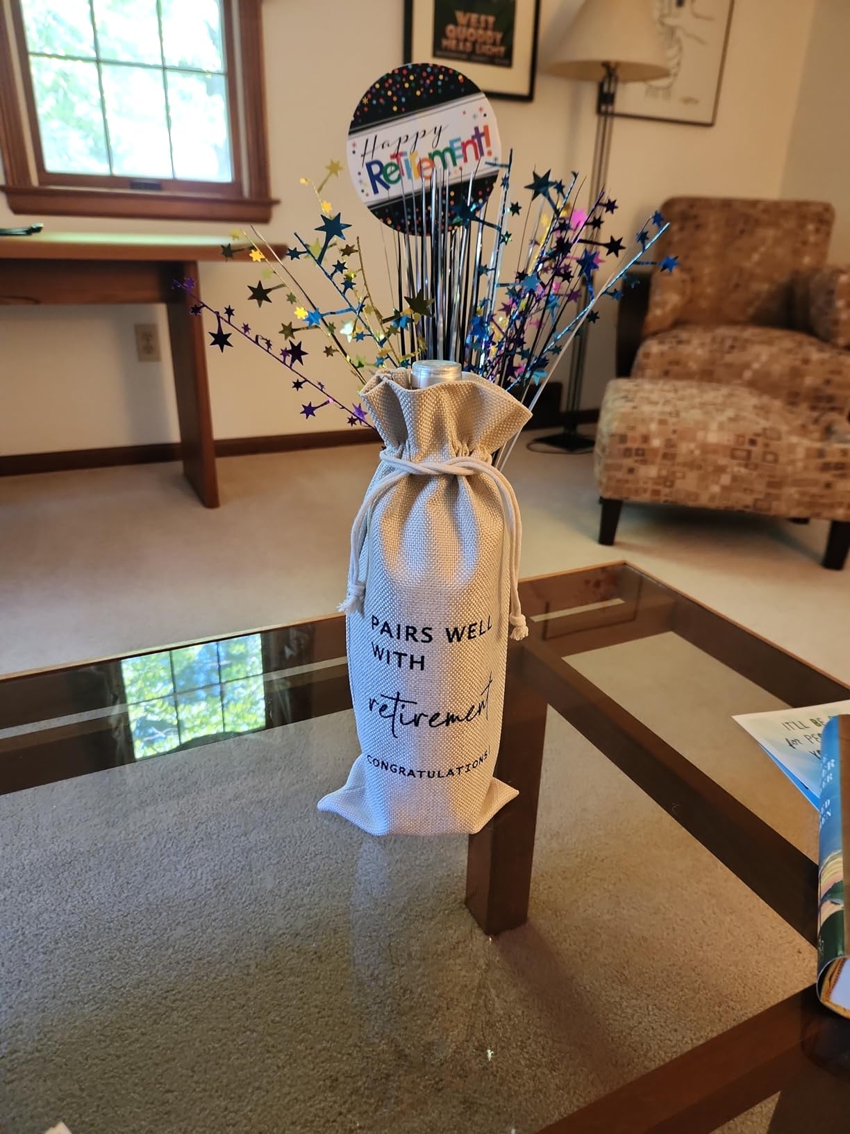 Socive Retirement Wine Bag, Retired Gifts Wine Bags, Pairs Well With Retirement, Gift for Him or Her, Leaving Gift for Colleagues Best Friends Coworkers Boss Nurse Teachers customer photo 1