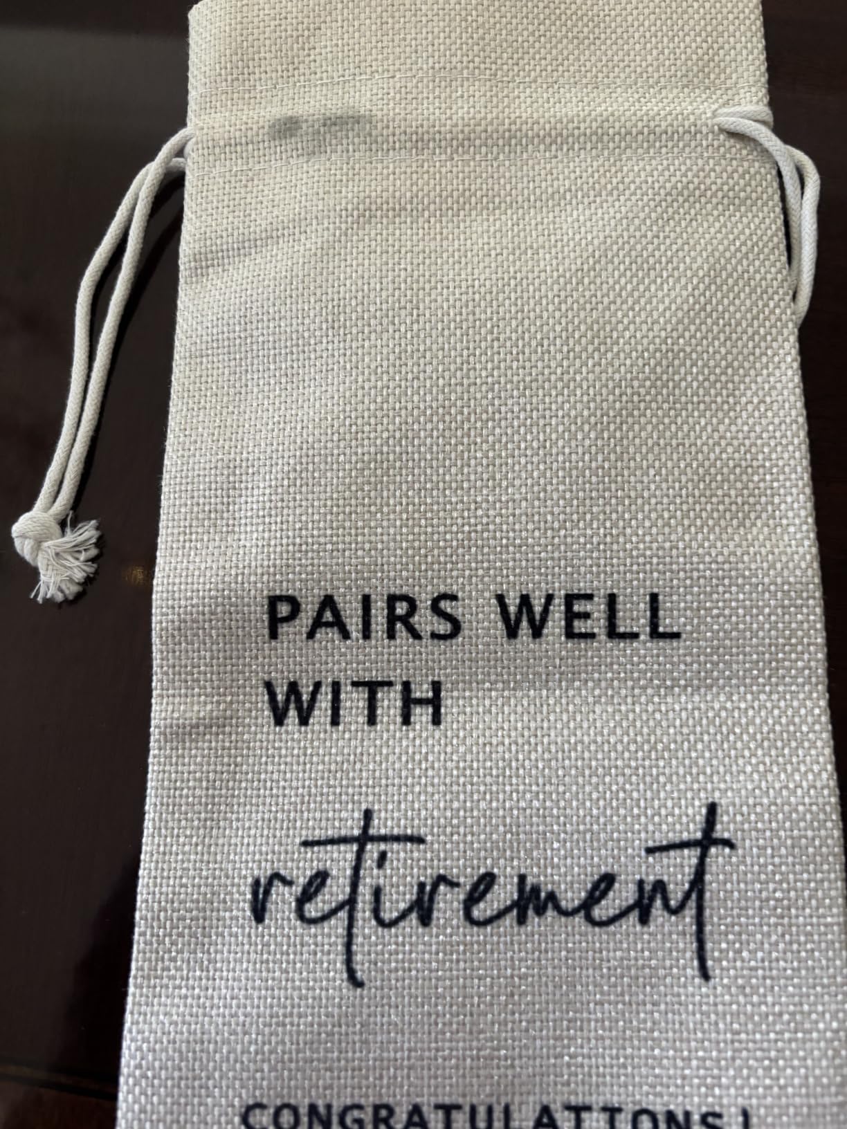 Socive Retirement Wine Bag, Retired Gifts Wine Bags, Pairs Well With Retirement, Gift for Him or Her, Leaving Gift for Colleagues Best Friends Coworkers Boss Nurse Teachers customer photo 2