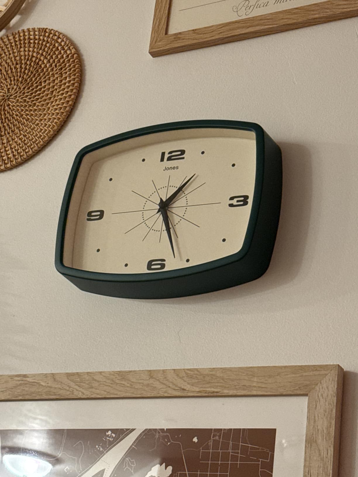 JONES CLOCKS® Movie wall Clock | Rectangular Retro Clock | 10