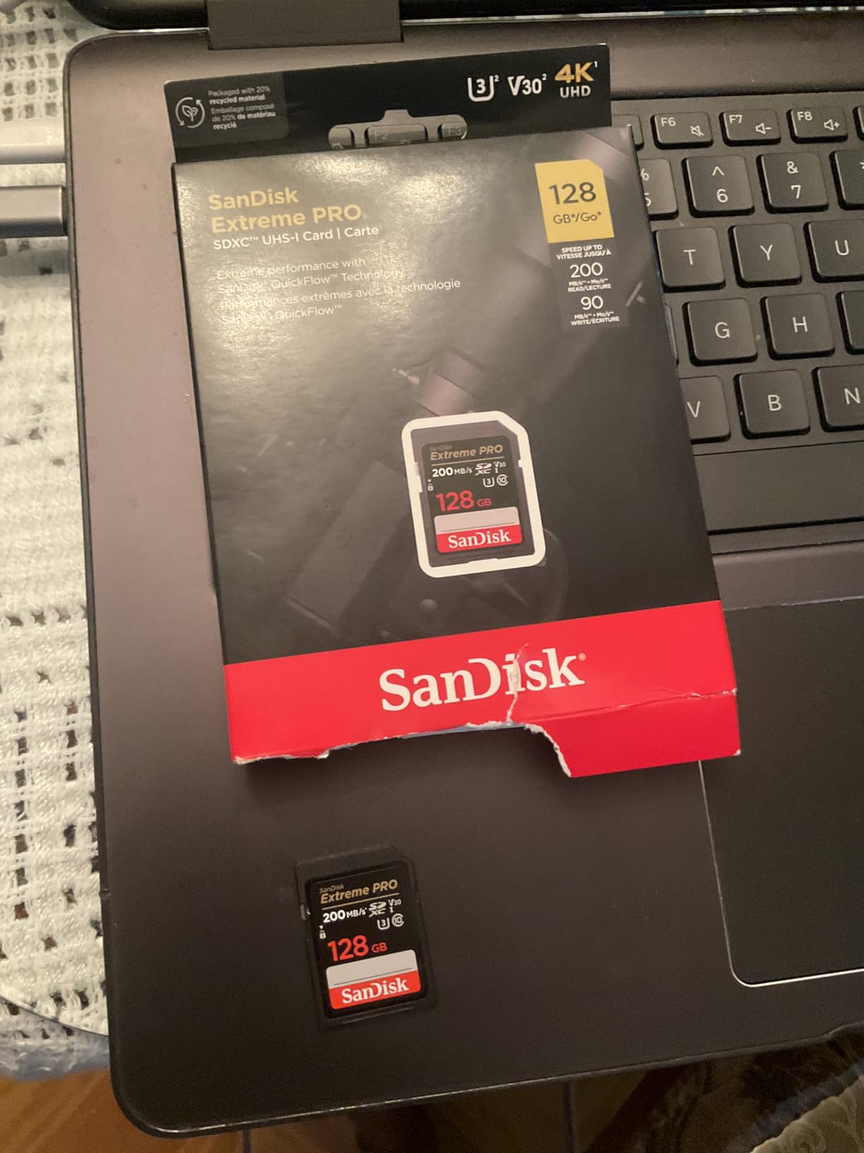 SANDISK 256GB Extreme PRO SD Memory Card, Up to 200MB/s Read, UHS-I, V30, U3, C10, 4K UHD customer photo 1