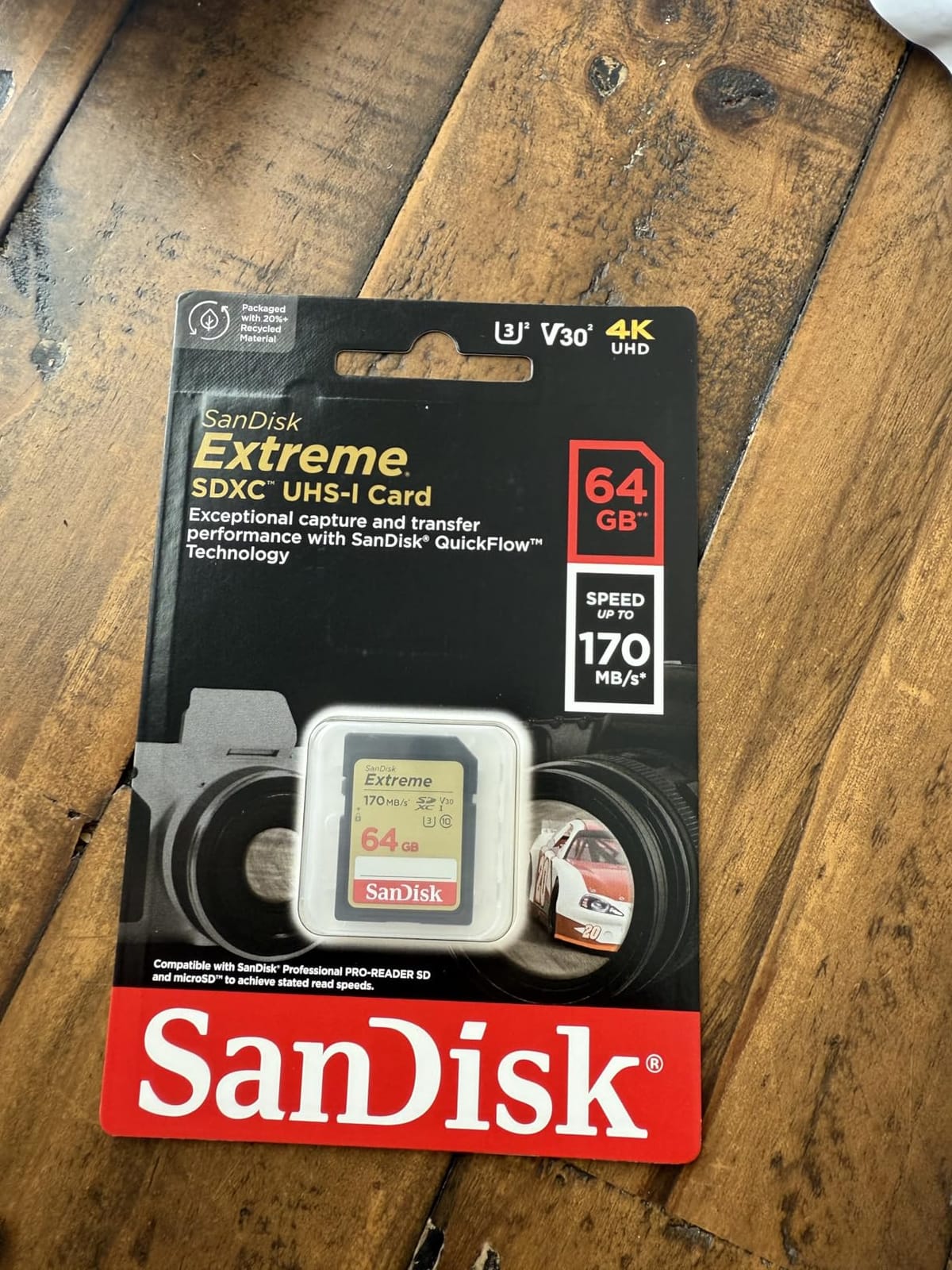 SANDISK 256GB Extreme SD Memory Card, Up to 180MB/s Read, UHS-I, V30, U3, C10, 4K UHD customer photo 1