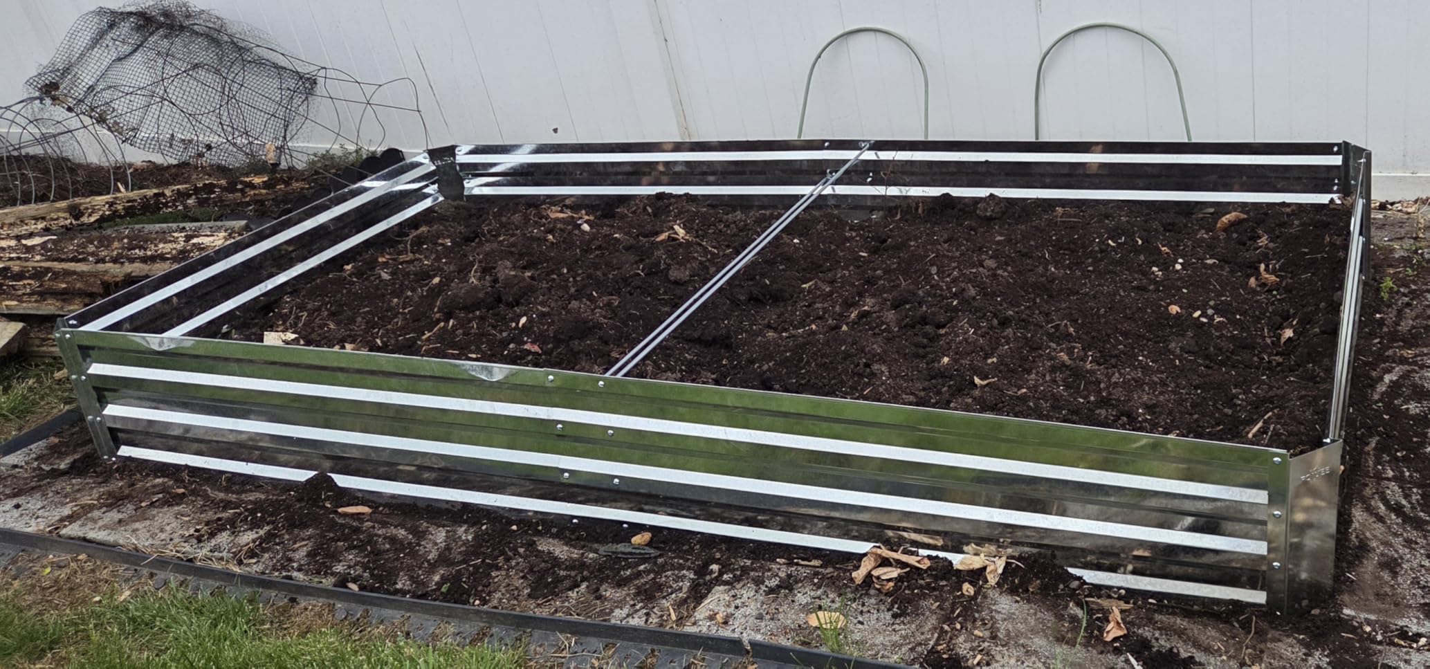 2-Pack Galvanized Raised Garden Bed 8x4x1ft customer photo 2