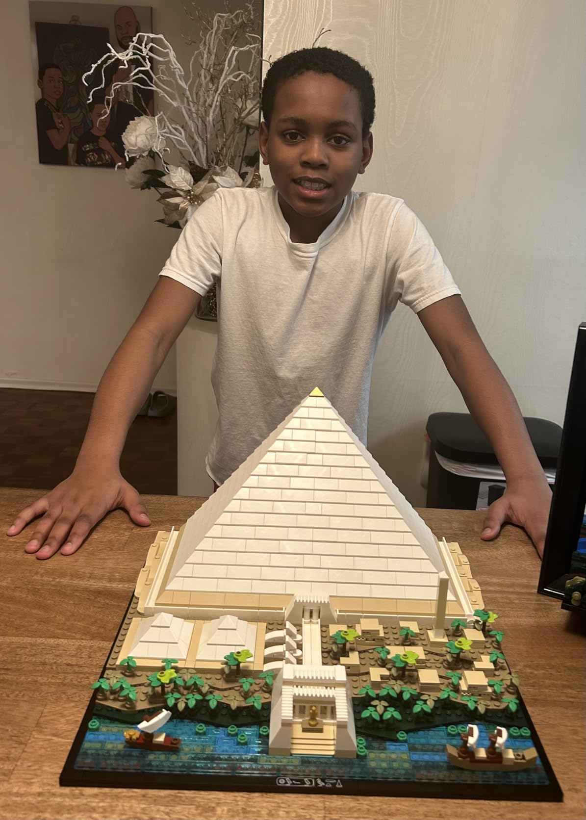 LEGO Architecture Great Pyramid of Giza Set 21058, Home Décor Model Building Kit, Creative DIY Activity, Famous Landmarks Collection customer photo 2