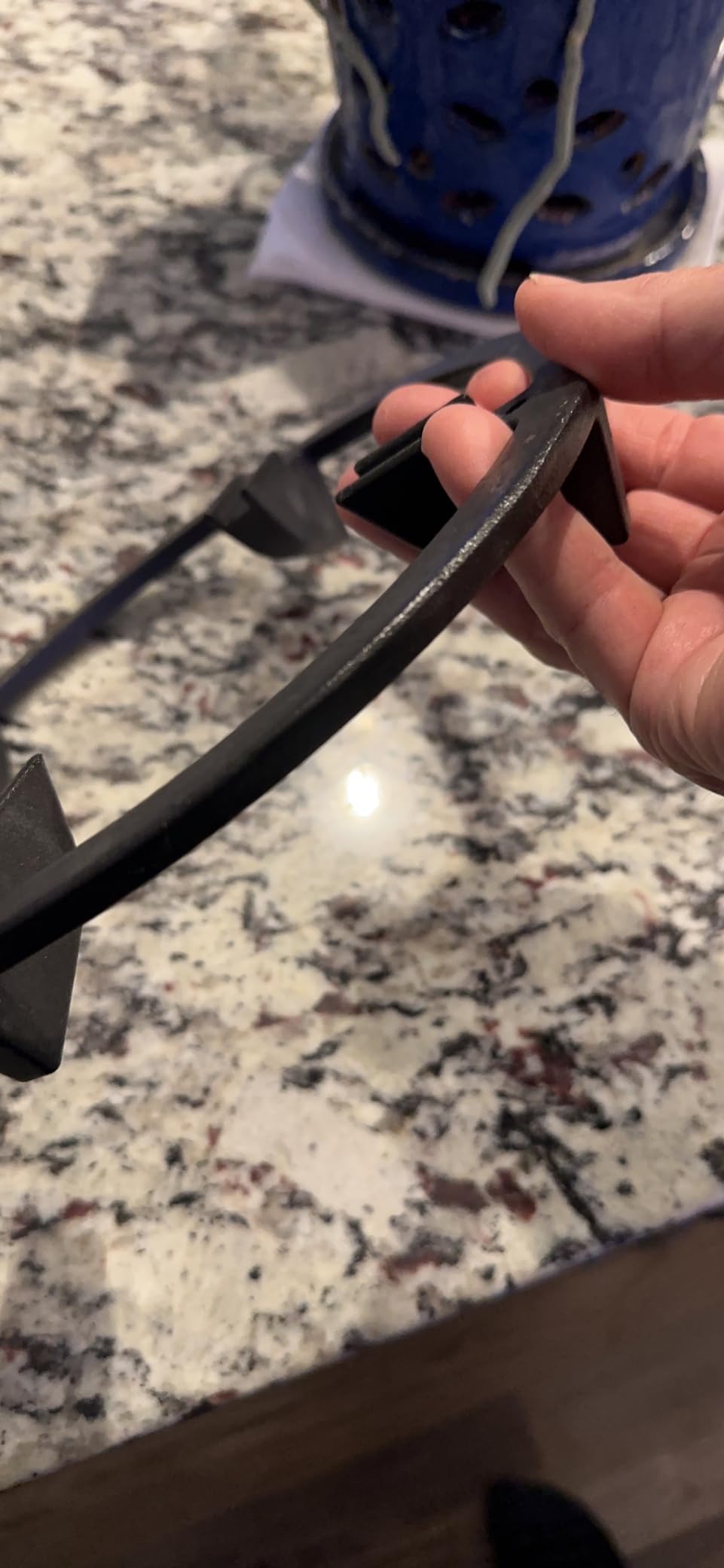 Wok Ring, 9 Inch Wok Support Ring Gas Stove Cast Iron Non Slip Gas Stove Top Burner Rings Wok Pan Stand Holder Gas Range Replacement Parts for GE, KitchenAid, Samsung, Whirlpool, Kenmore, Frigidaire customer photo 2