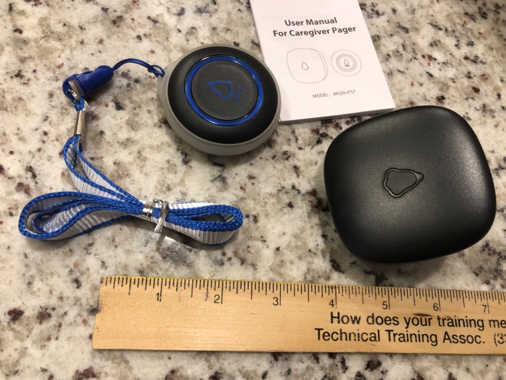 Wireless Caregiver Pager, 1 Call Button + 1 Receiver for Elderly at Home | Medical Life Alert System for Seniors/Kids, SOS Emergency Panic Call Bell, Nurse Calling/Patient Assistance Help Buzzer Alarm customer photo 1