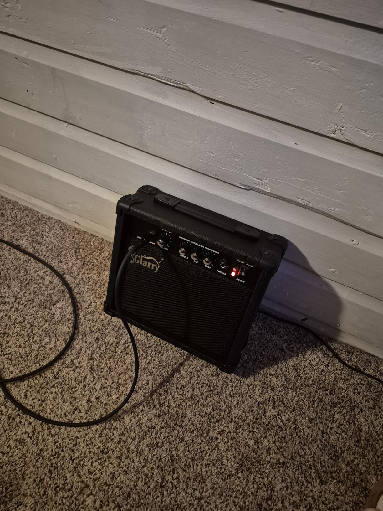GLARRY Electric Bass Combo Amp, Portable Amp with Headphone MP3 Input, 20W Practice Bass Guitar Amplifier Speaker Accessories with Bass, Volume, Treble, and Middle Controls customer photo 2
