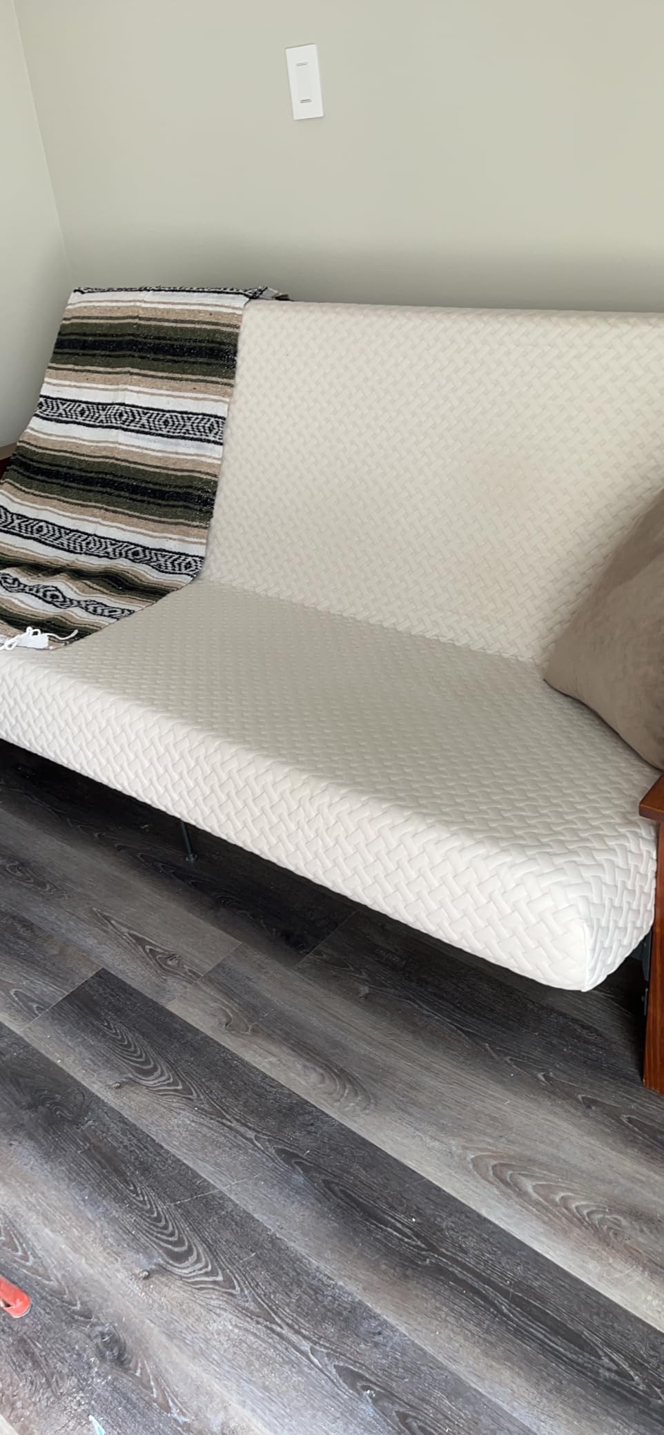 Milliard Full Size Futon Mattress, Light Grey, 71 x 52 x 6 Inch, Memory Foam Futon Mattress Full Size, CertiPUR-US, Comfy Sofa Bed, Couch, Removable Washable Hypoallergenic Cover, Frame Not Included customer photo 1
