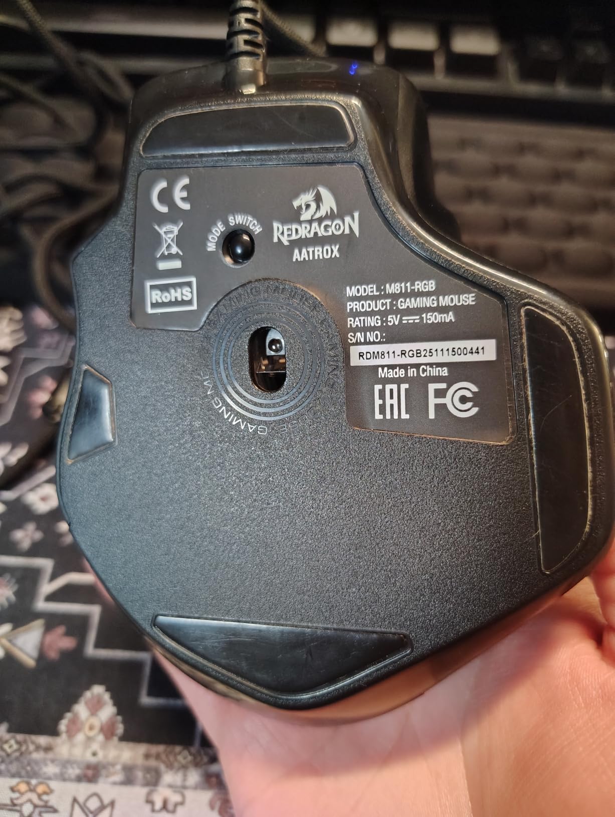 Redragon M811 Wired RGB MMO Gaming Mouse 10000 DPI Remapping Keys customer photo 1