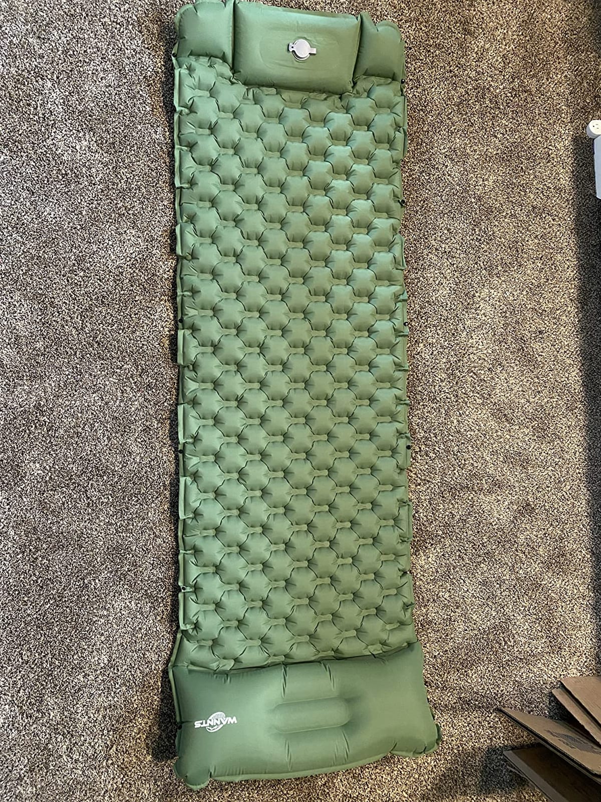 WANNTS Ultralight Sleeping Pad with Pillow & Built-in Pump for Camping customer photo 1