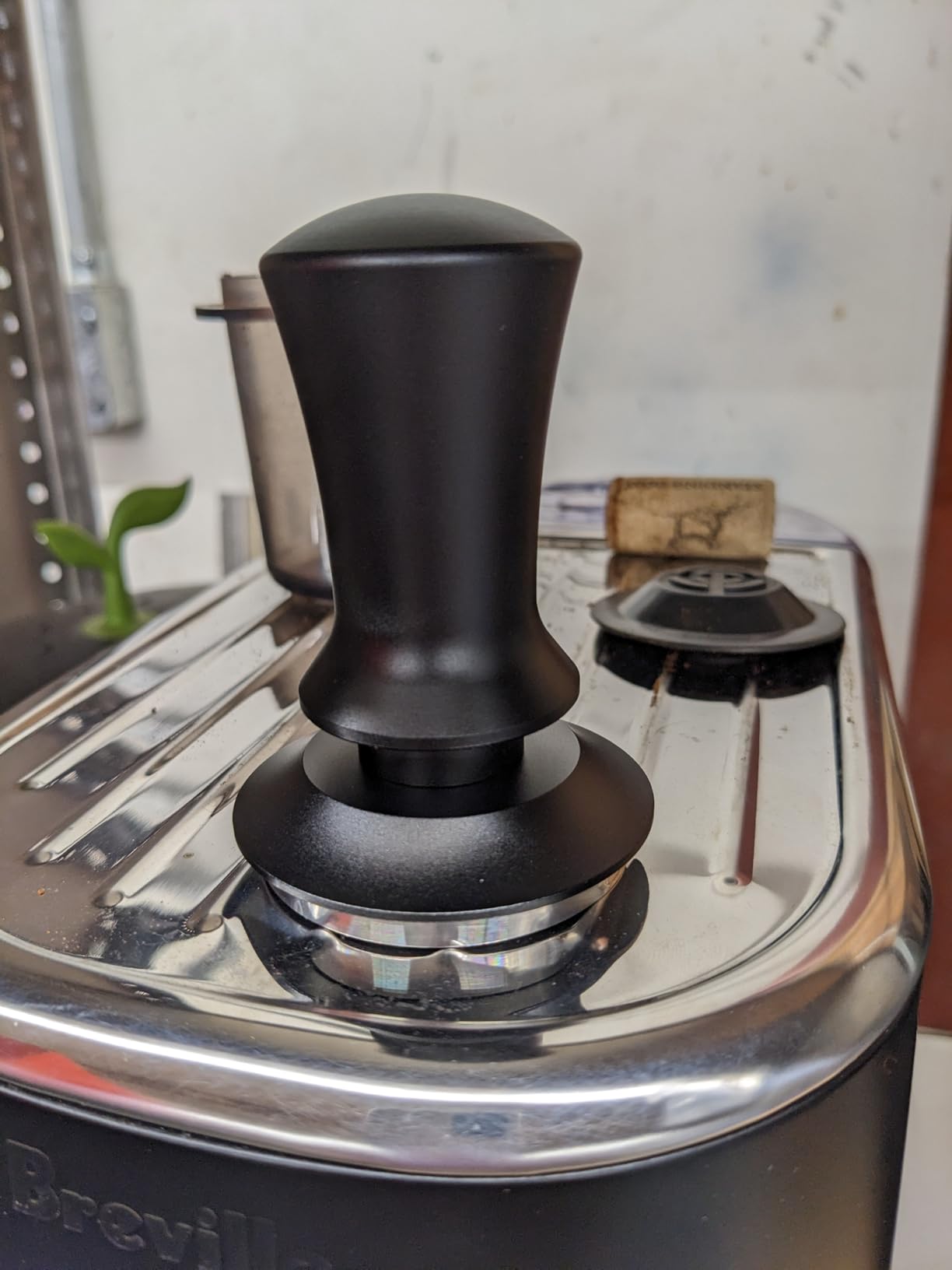 K COOL Coffee Tamper, Espresso Tamper, Premium Barista Tamper with Calibrated Spring, 100% Flat Stainless Steel Base Tamper for Espresso Coffee Machine (51mm, Black) customer photo 1