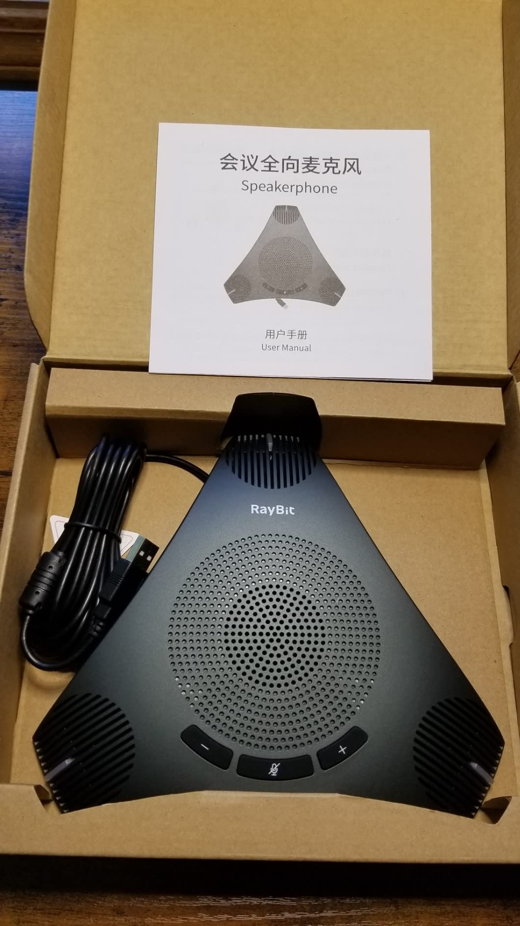 USB Speakerphone with Dual Hub - Conference Room Omnidirectional Microphone and Speaker, Computer Speakers with Microphone for Home Office, 360° Voice Pickup & Noise Reduction Mics for 8-10 People customer photo 1