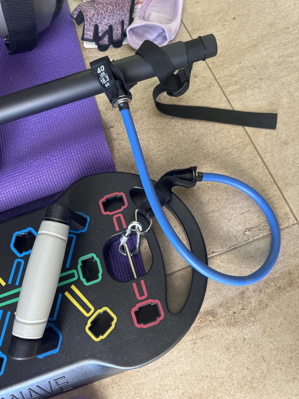 HOTWAVE Push Up Board, Portable PushUp Board, Foldable 20 in 1 Push Up Bar customer photo 1