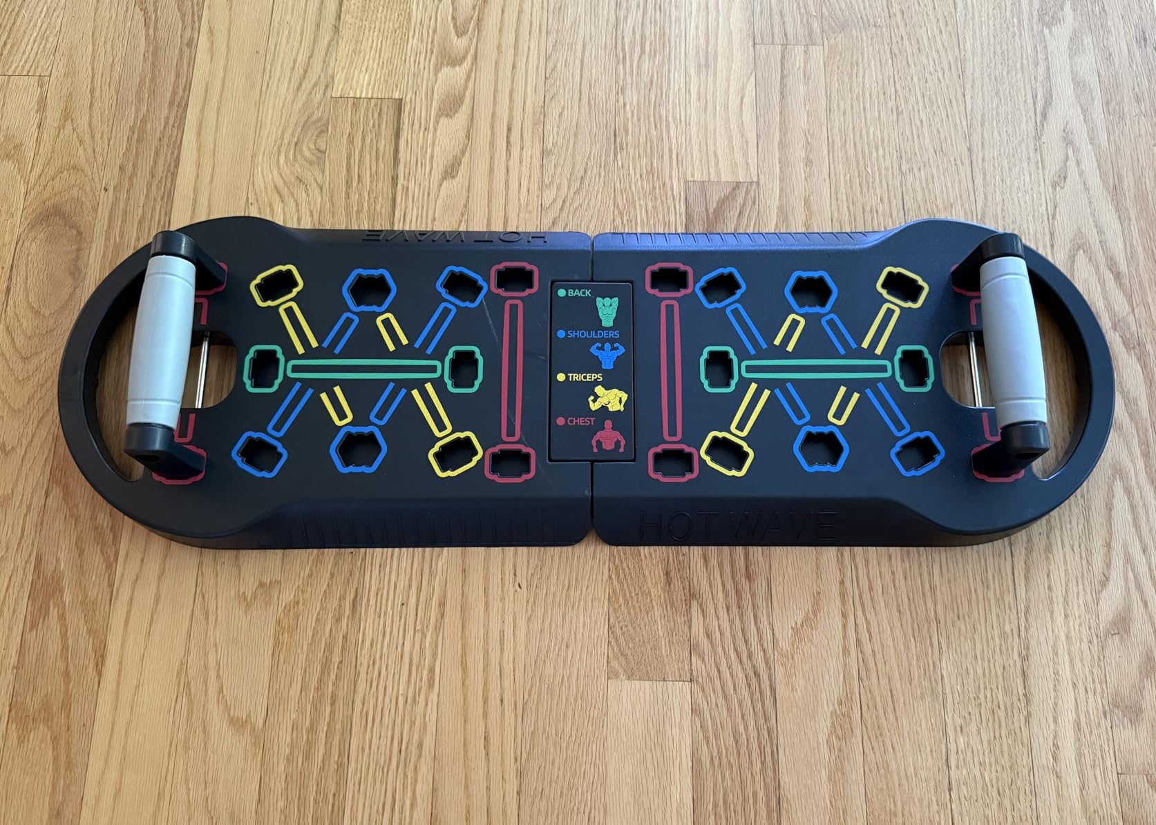 HOTWAVE Push Up Board, Portable PushUp Board, Foldable 20 in 1 Push Up Bar customer photo 2