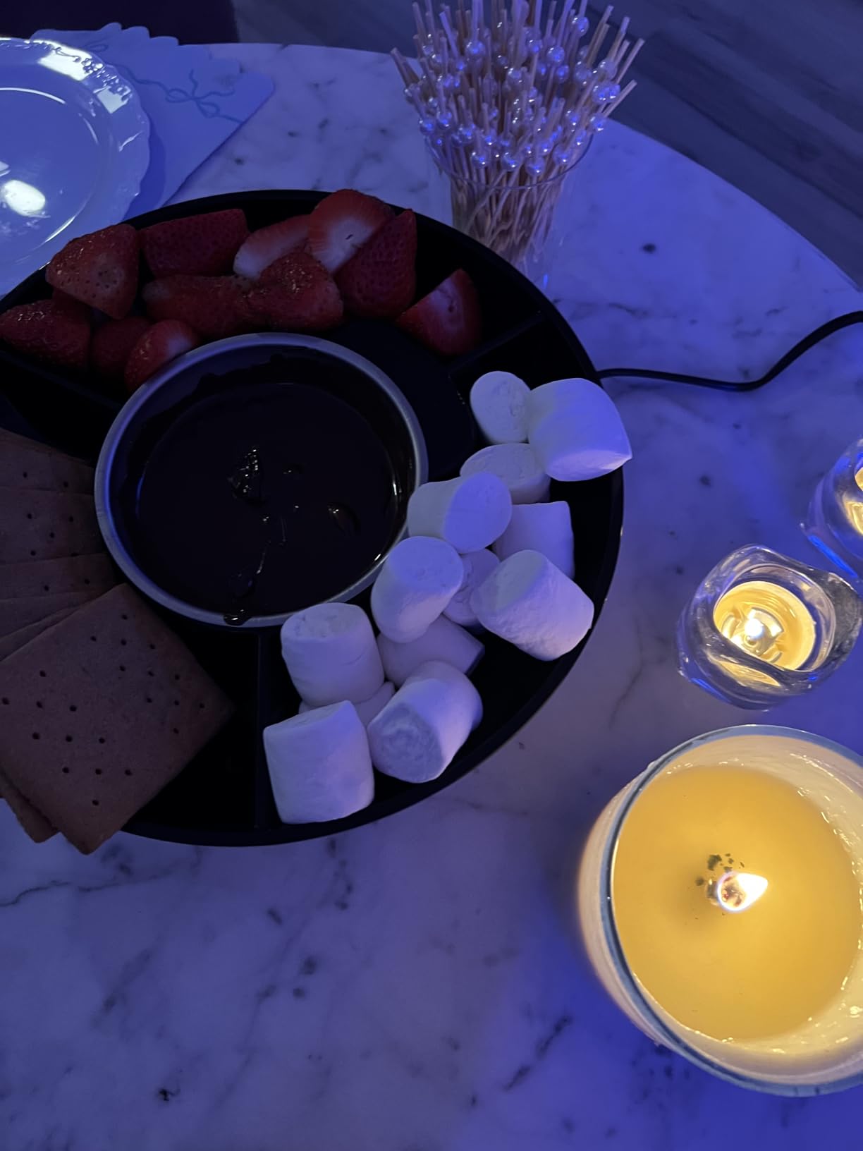 Kusini Electric Fondue Pot Set – Chocolate Fondue Kit - Temperature Control customer photo 1