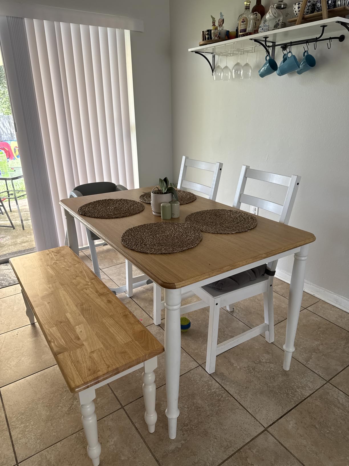 Boraam Windsor Backless Dining Bench - Equistian Green customer photo 2