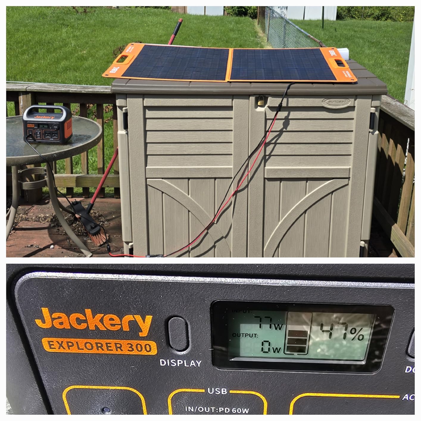 EBL Solar Panel 100W Portable Solar Panel for 300/500/1000 Power Station customer photo 1