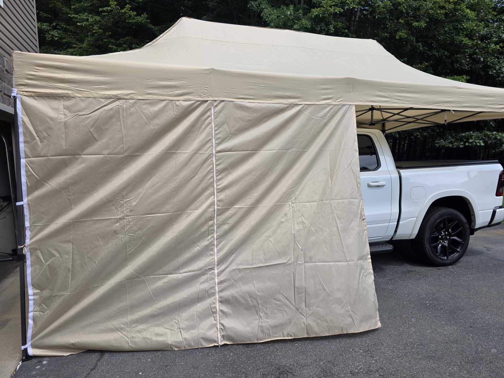 COBIZI 10x20 Heavy Duty Pop Up Canopy Tent with Sidewalls, Easy Up Canopy | Commercial, Outdoor Wedding Party Tents for Party, Waterproof Gazebo, All Season, with Roller Bag, Frame Thickened, White customer photo 2