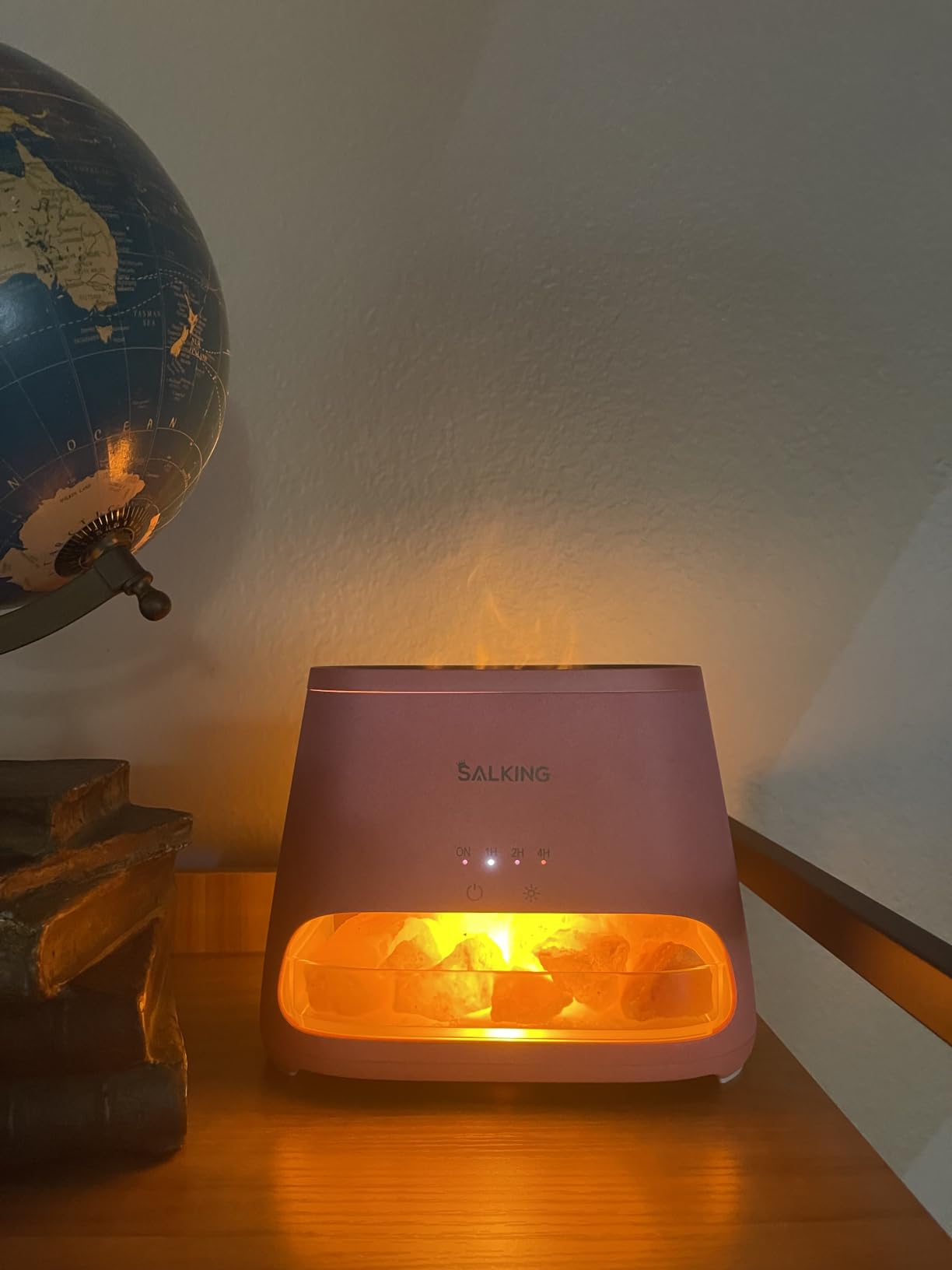 SALKING 2-in-1 Essential Oil Diffuser for Home & Himalayan Salt Lamp, 150ml customer photo 2