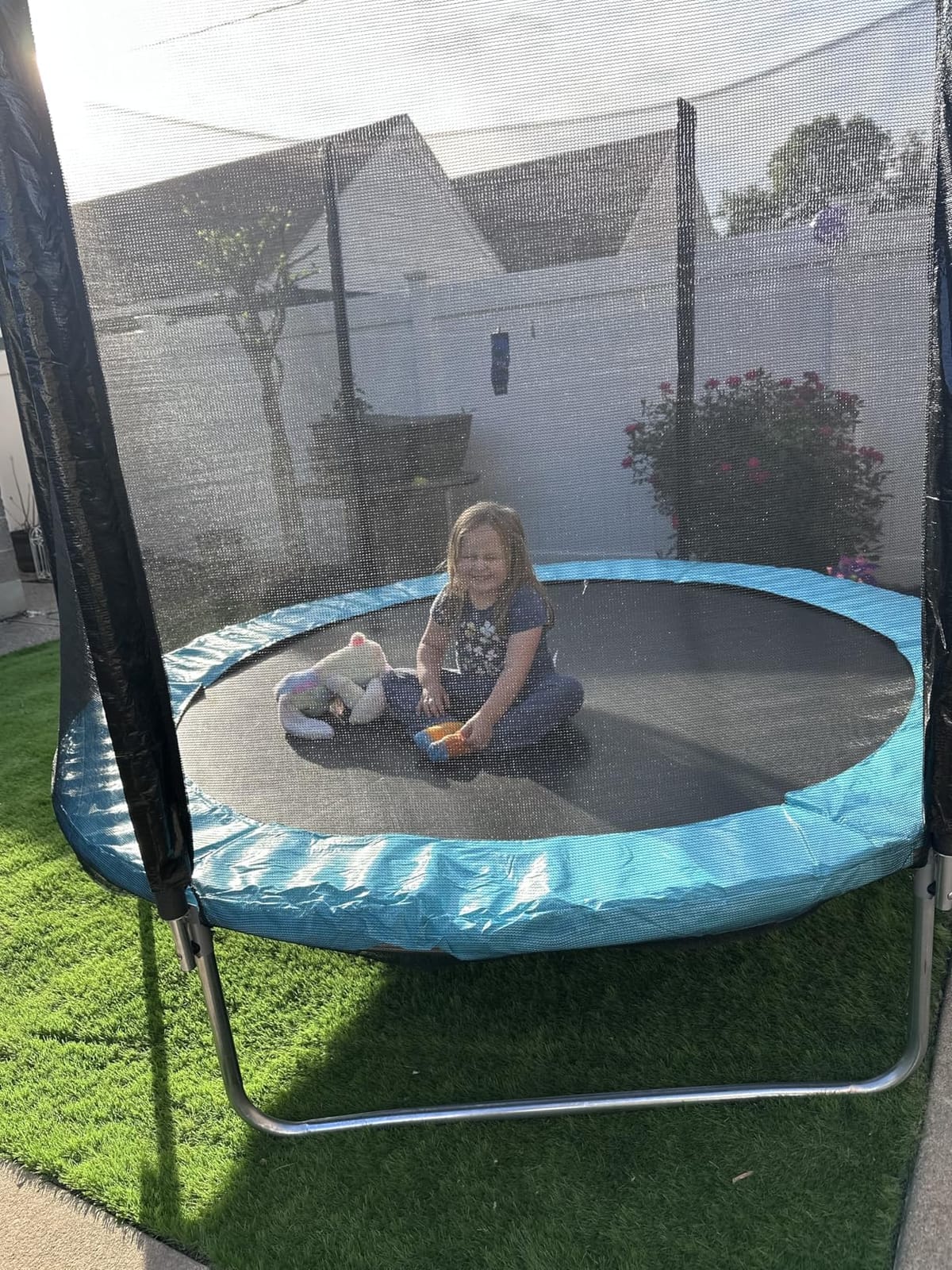 AOTOB Trampoline with Net for Kids Outdoor 8 10 12 14 15FT ASTM 400LBS customer photo 2