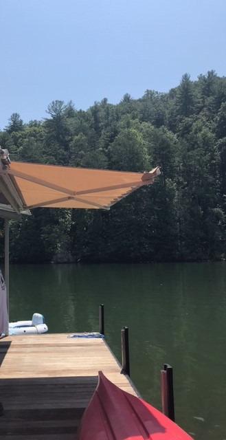 AECOJOY Retractable Awning, 13' x 10' Awnings for Outside, Beige customer photo 2