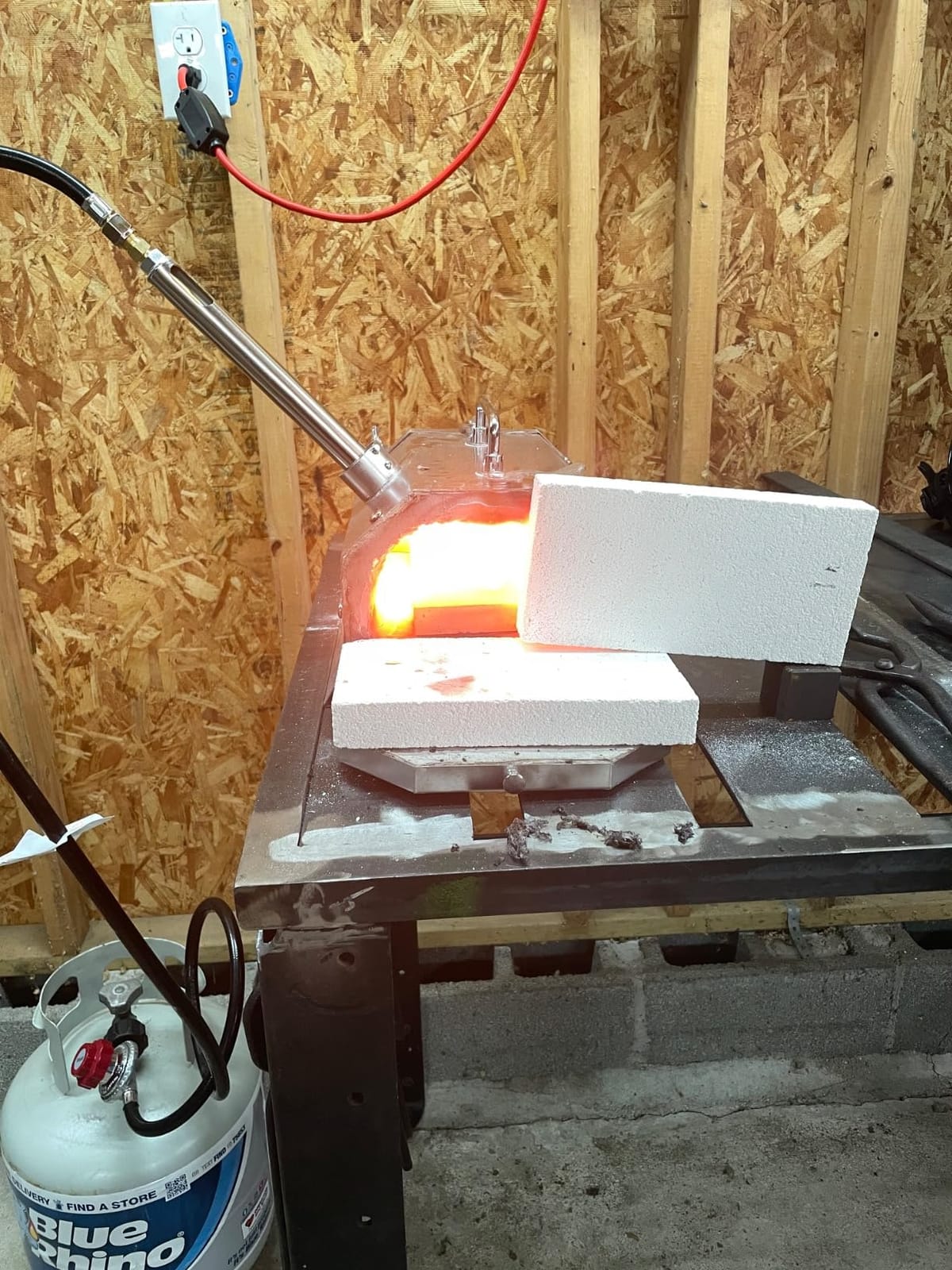 2 Burner Propane Blacksmith Forge Kit, 2600°F Metal Forge | Dual Burner, Stainless Steel, Double Doors, Knife Making, Farrier Tools customer photo 1