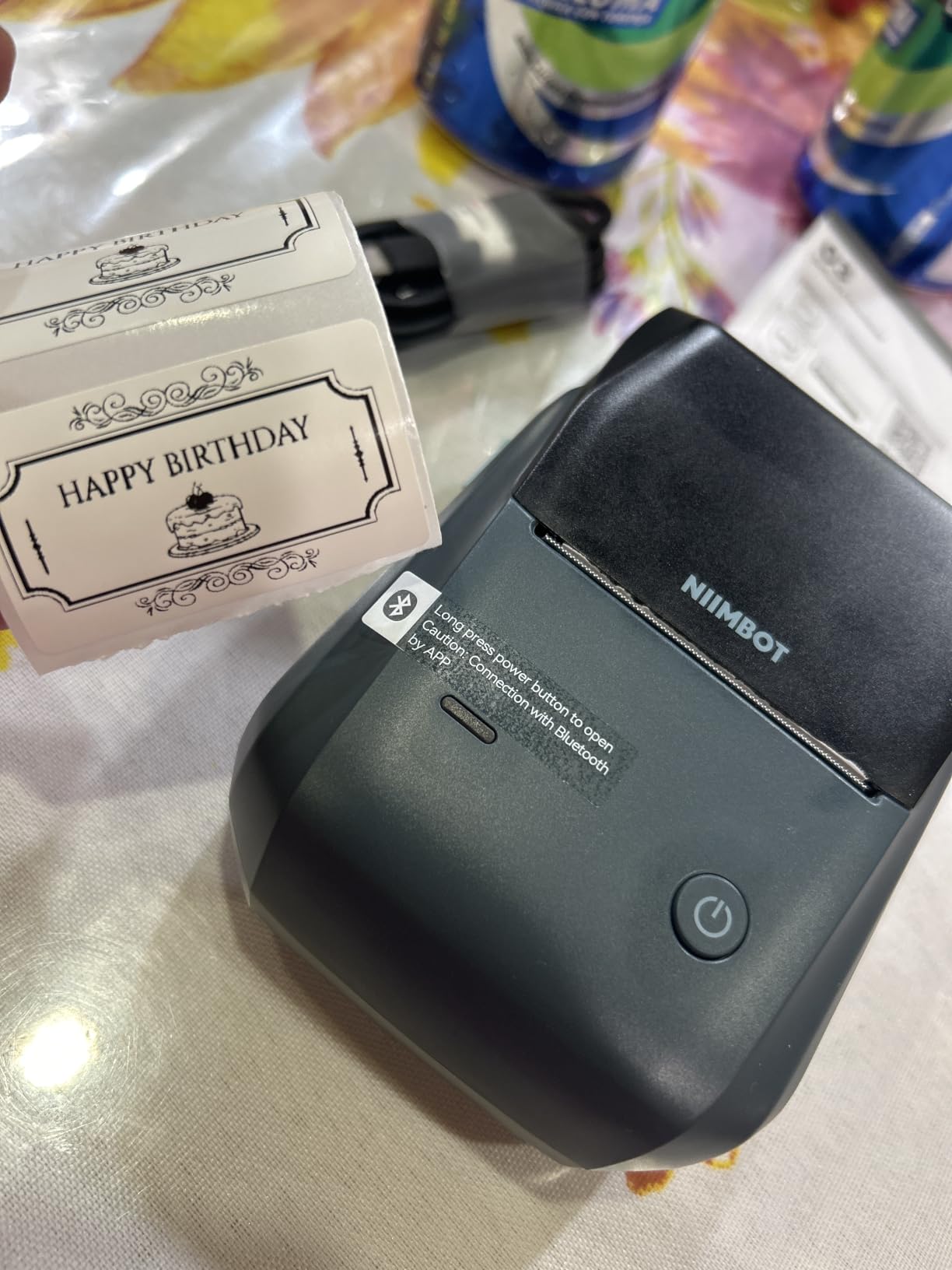 NIIMBOT B1 Label Maker, 2Inch Bluetooth Label Printer for Home, Blue customer photo 2