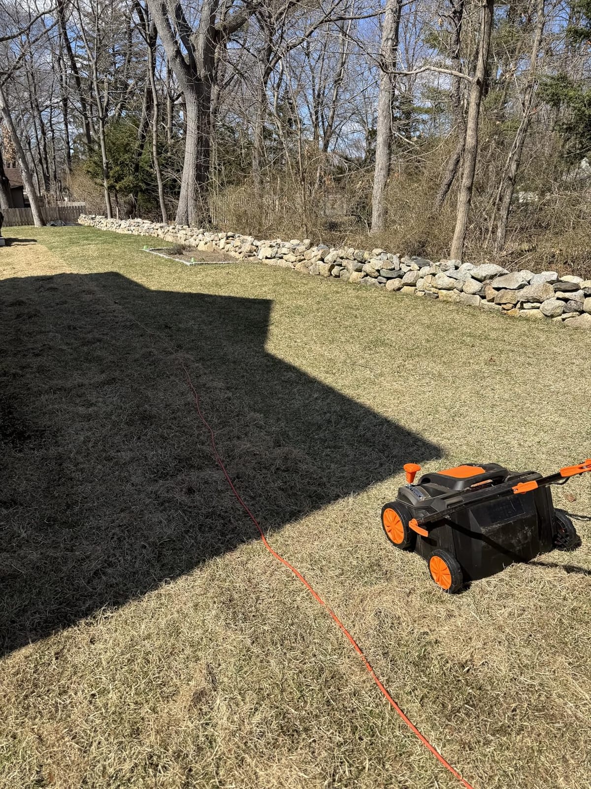 WEN DT1516 16-Inch 15-Amp 2-in-1 Electric Dethatcher and Scarifier with Collection Bag, Black customer photo 1