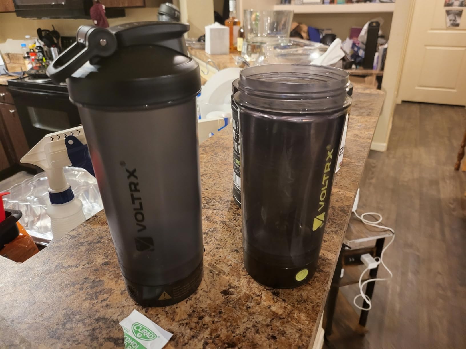 VOLTRX Electric Protein Shaker Bottle - USB Rechargeable Mixer Cup for Shakes and Meal Replacements, BPA-Free Tritan, 24oz customer photo 1