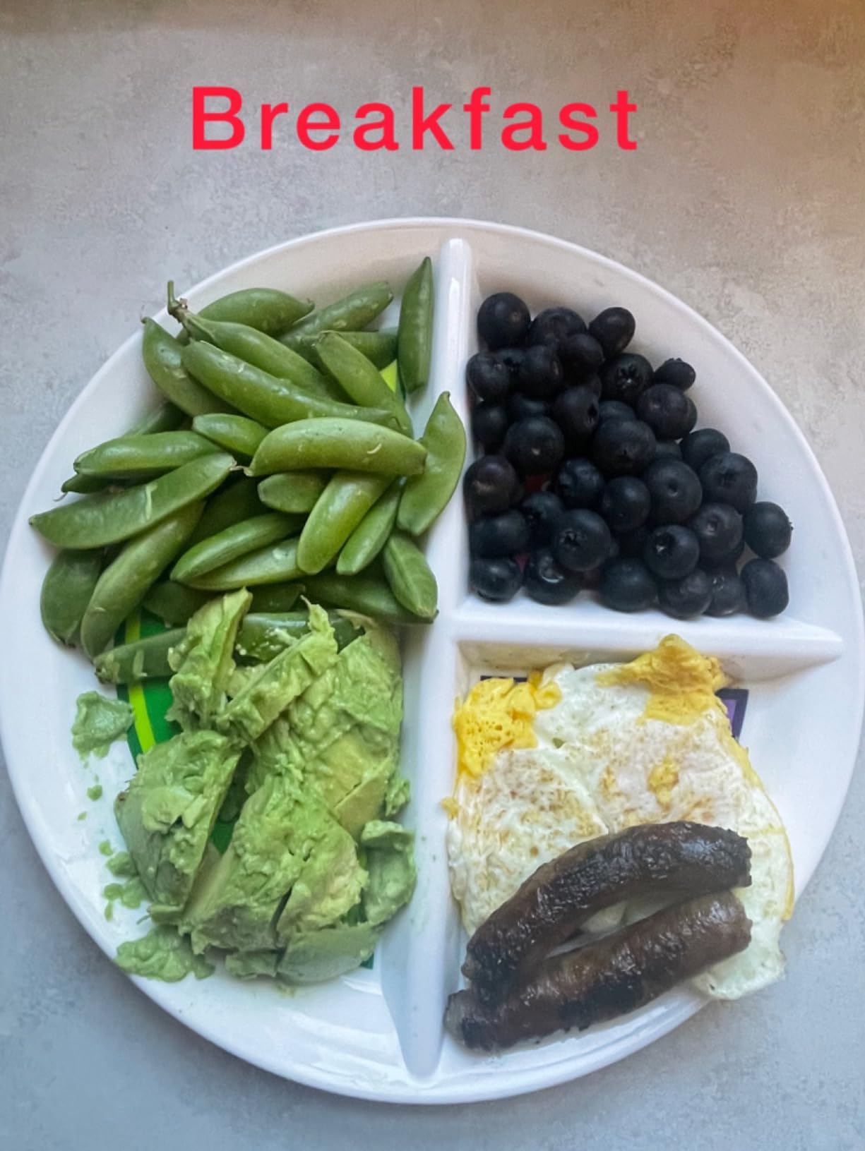 Health Beet 10” Diabetic Portion Control Plate for Balanced Eating -3 Divided Sections for Veggies Carbs & Protein - Microwave & Dishwasher Safe Bariatric Sectioned Plates for Adults & Kids - 1 Pack customer photo 2