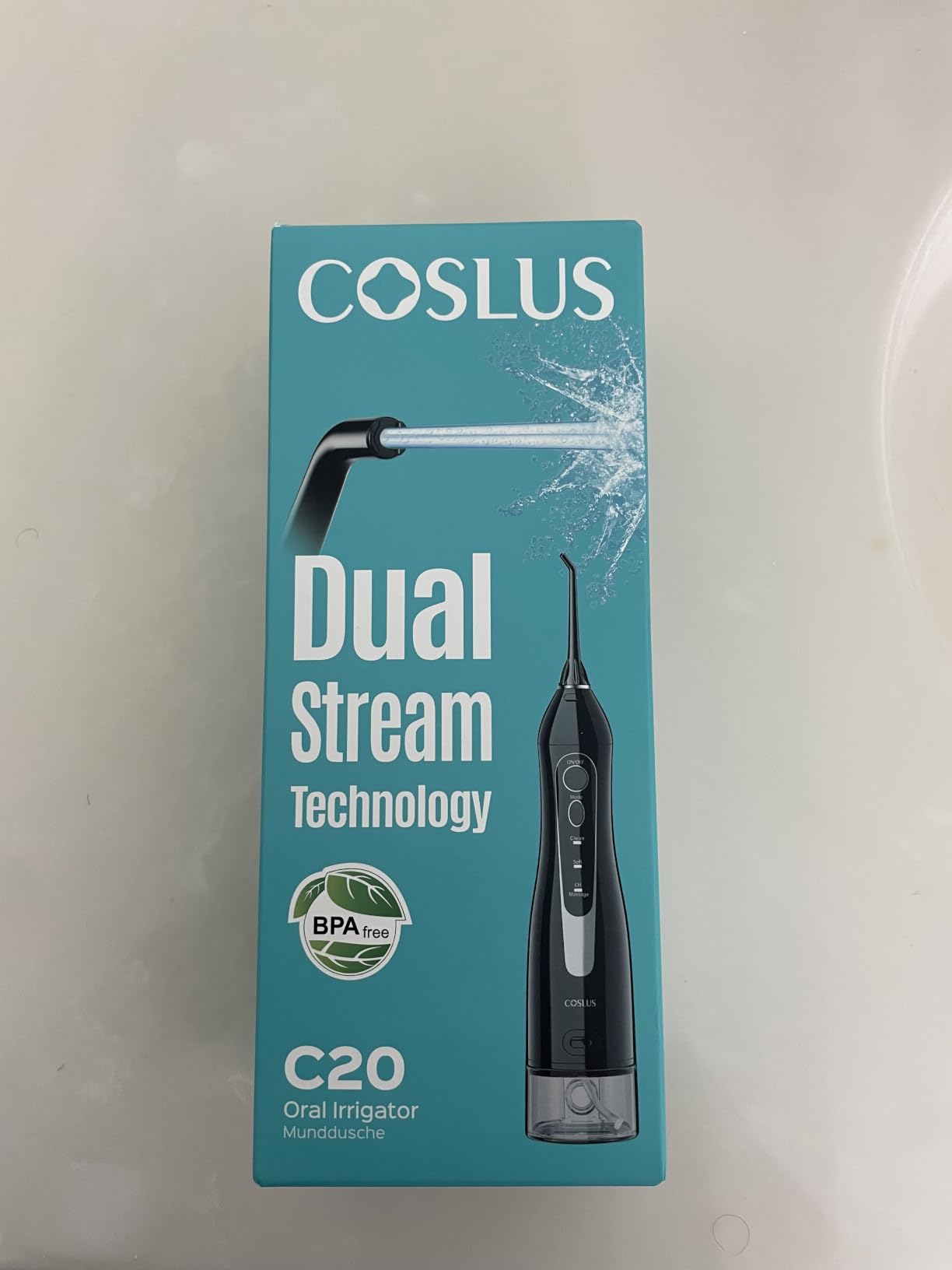 COSLUS ADA Accepted C20 Water Dental Flosser Pick, Professional Set Black customer photo 1