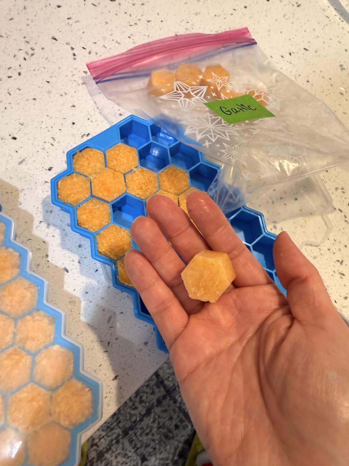 Ice Cube Trays for Freezer with Lid-37 Grid Silicone for Small Ice Cube Molds,Easy-Release Reusable in Organizer Bins or Ice Bucket for Cocktail bar or Iced Coffee Cup customer photo 1