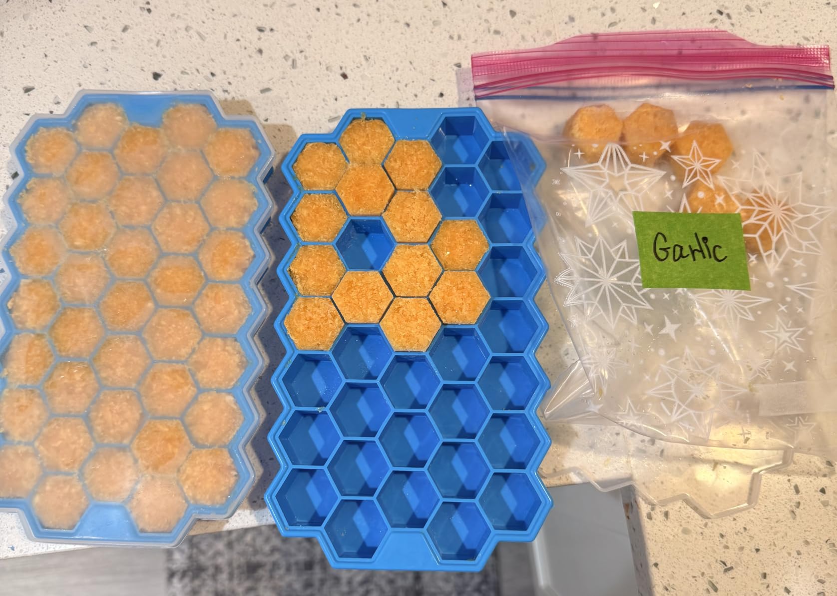 Ice Cube Trays for Freezer with Lid-37 Grid Silicone for Small Ice Cube Molds,Easy-Release Reusable in Organizer Bins or Ice Bucket for Cocktail bar or Iced Coffee Cup customer photo 2