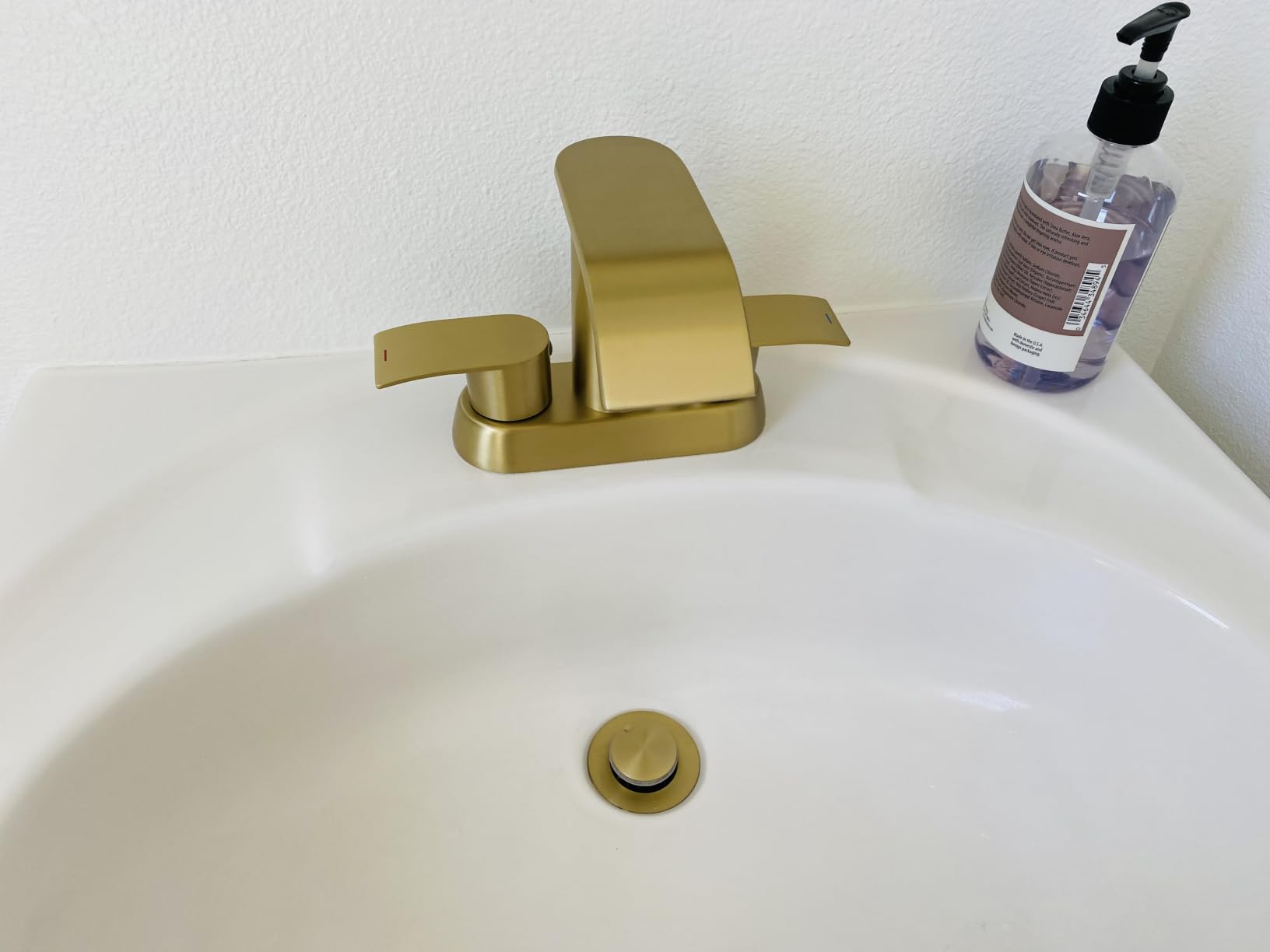 Ultimate Unicorn Waterfall Bathroom Sink Faucet Brushed Nickel 4 inch customer photo 1