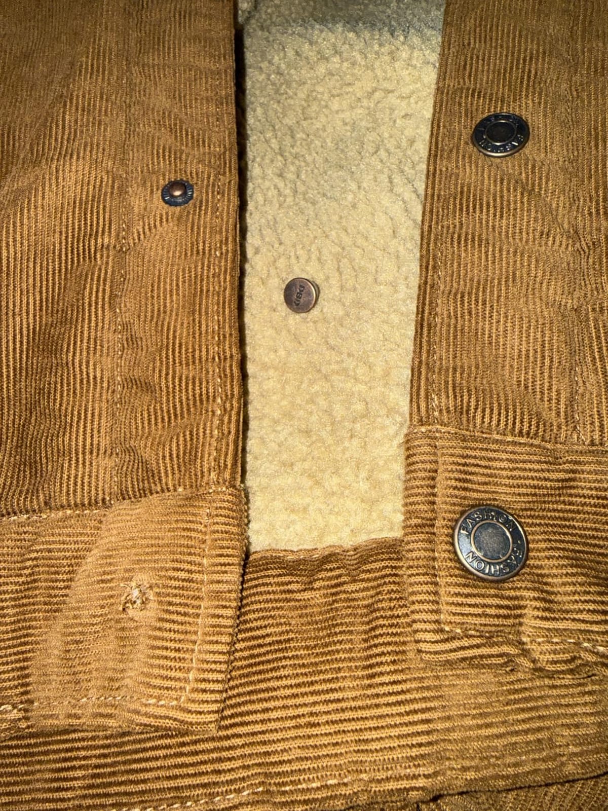 MAGCOMSEN Men's Corduroy Jacket Winter Sherpa Lined Warm Thick Coat customer photo 2