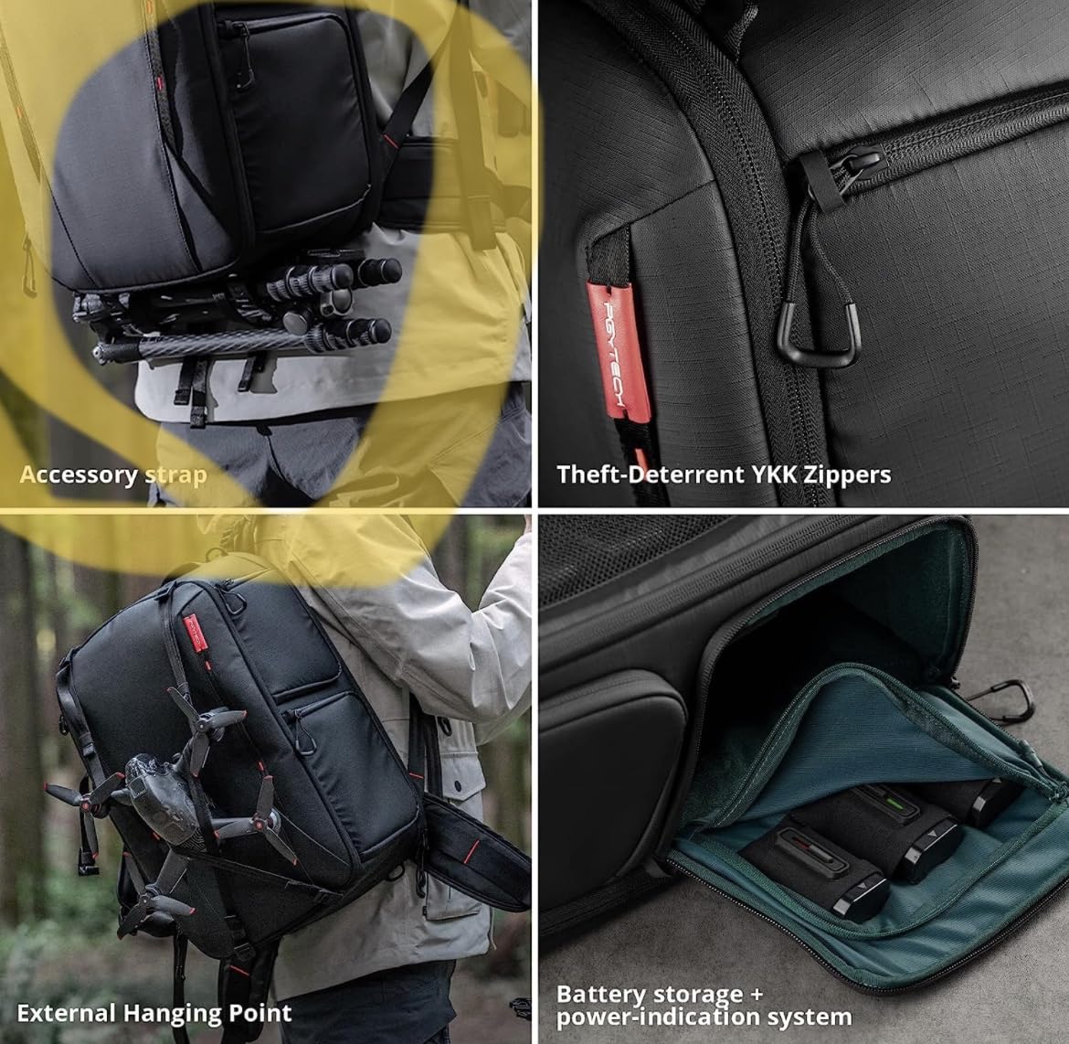 PGYTECH OneMo 2 35L-45L Camera Backpack with Shoulder Bag for 17