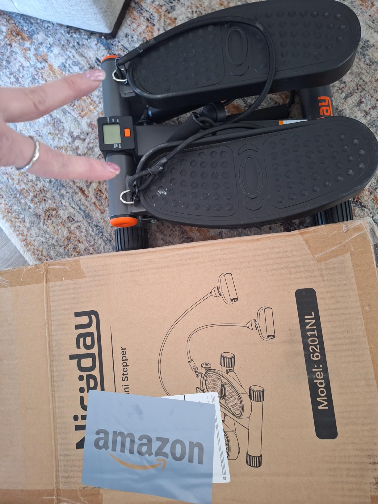 Niceday Steppers for Exercise at Home, Mini Stepper with 300LBS Capacity customer photo 1
