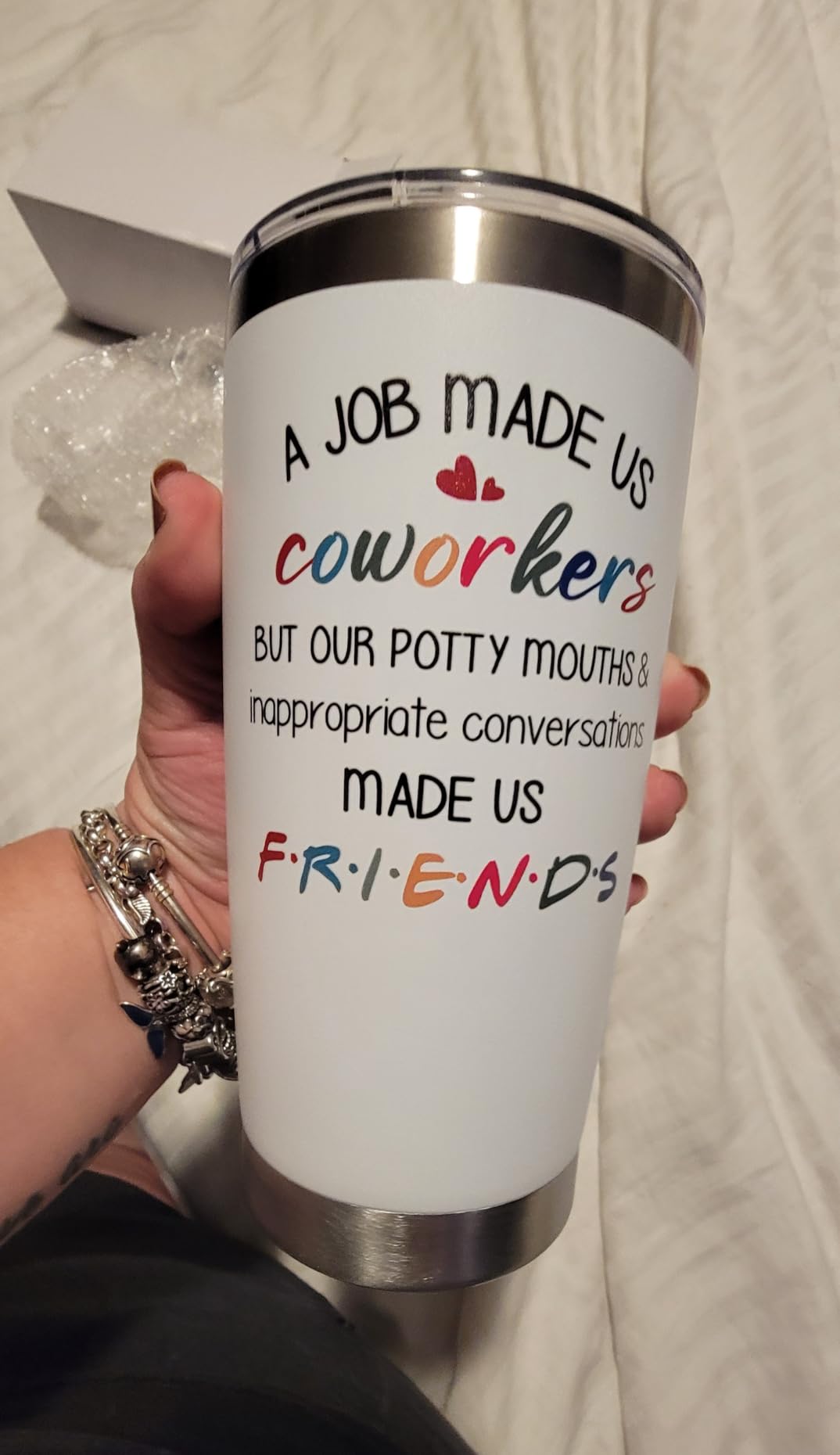 TEEZWONDER Thank You Gifts for Women - 20 oz Stainless Steel Tumbler customer photo 1