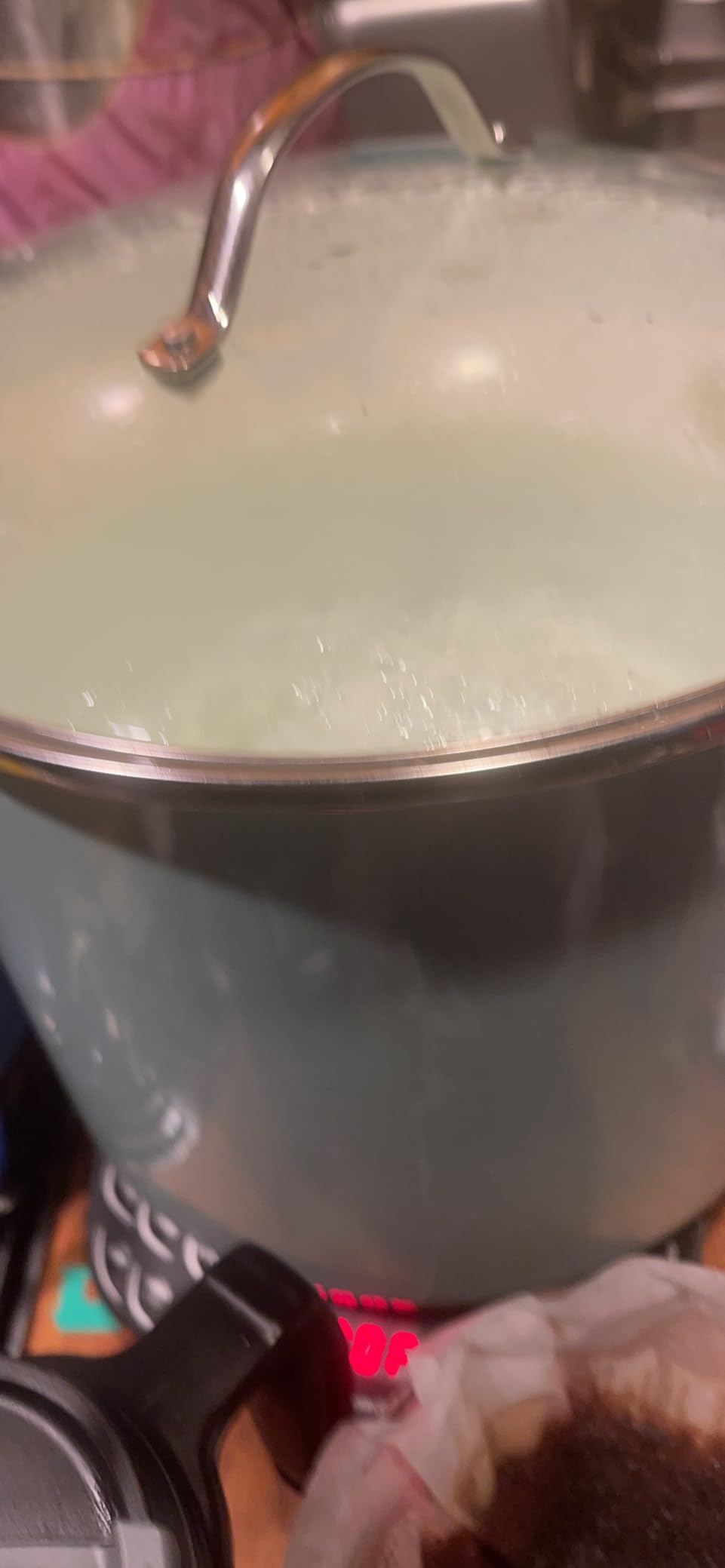 Martha Stewart Thayer 16-Quart Enamel On Steel Scratch Resistant Steamer Stock Pot w/Stainless Steel Insert - Martha Blue customer photo 2