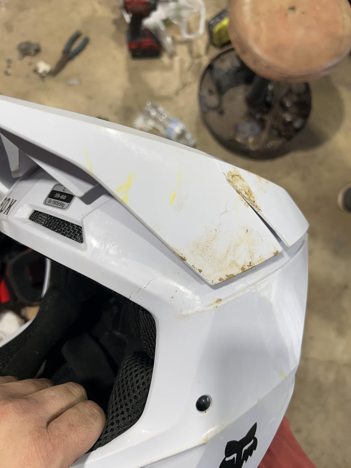 Fox Racing Unisex-Adult V Core MIPS Motocross Dirt Bike Helmet, Matte White customer photo 2